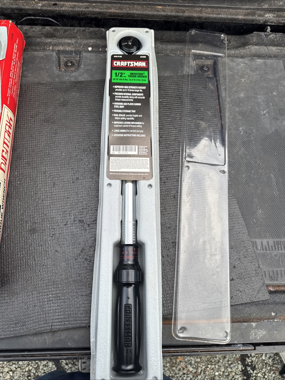 Sears CRAFTSMAN 44595 USA  1/2" Drive Microtork Torque Wrench New Old Stock Nos