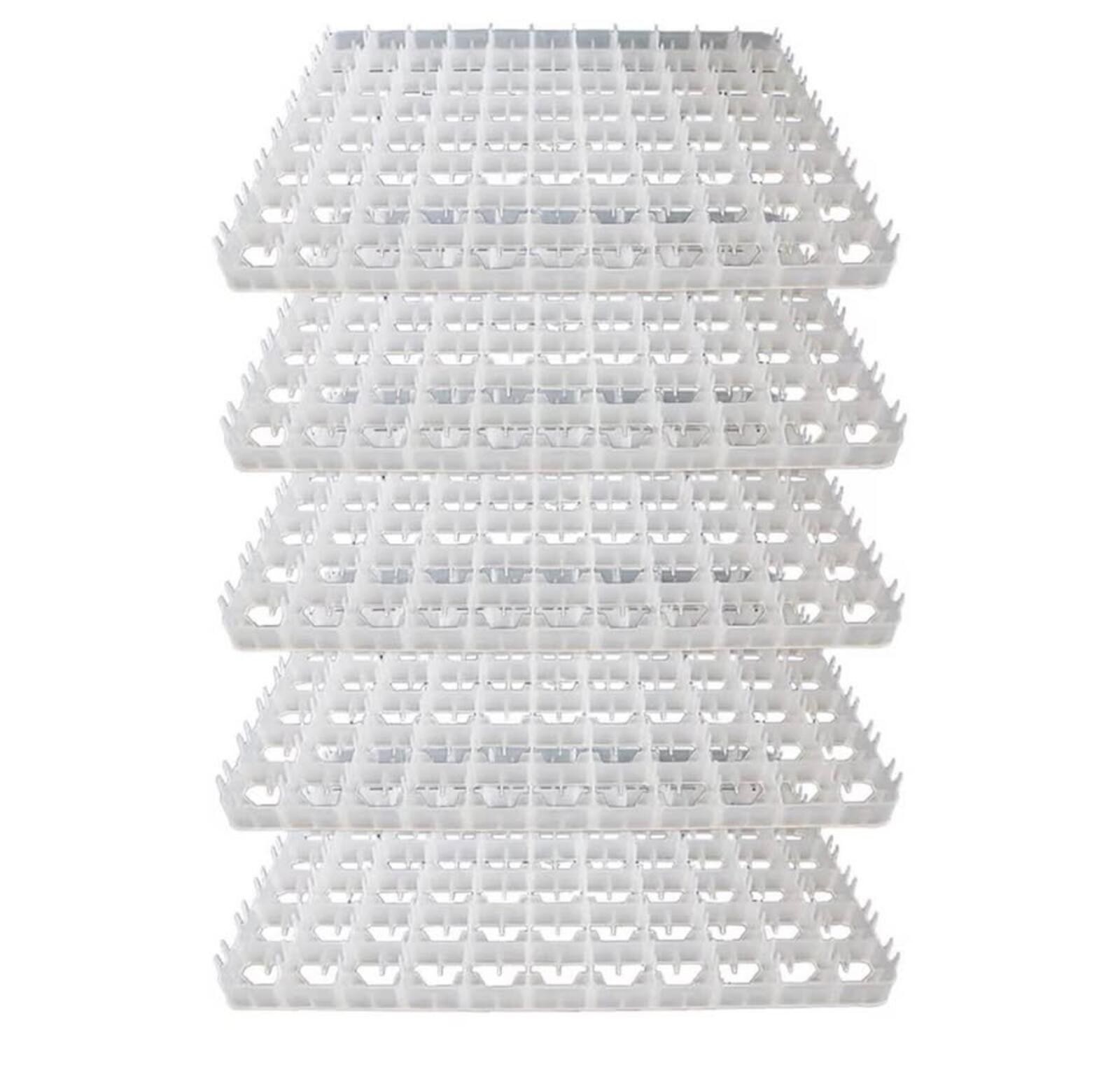 5pcs 88 Eggs Incubator Trays, Chicken Duck Egg Hatcher Trays Storage Container