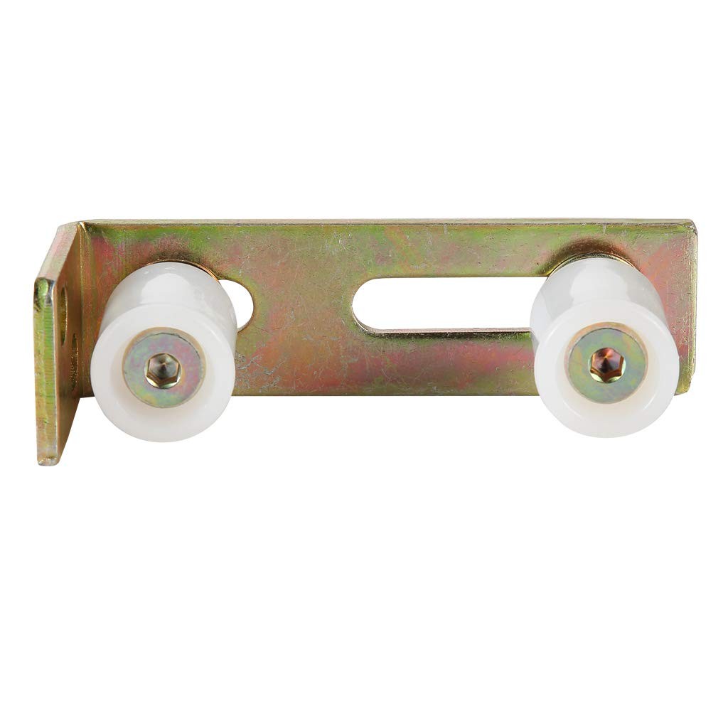 Skelang Slide Gate Guide Roller with L Post Bracket, 2-5/16", Silver