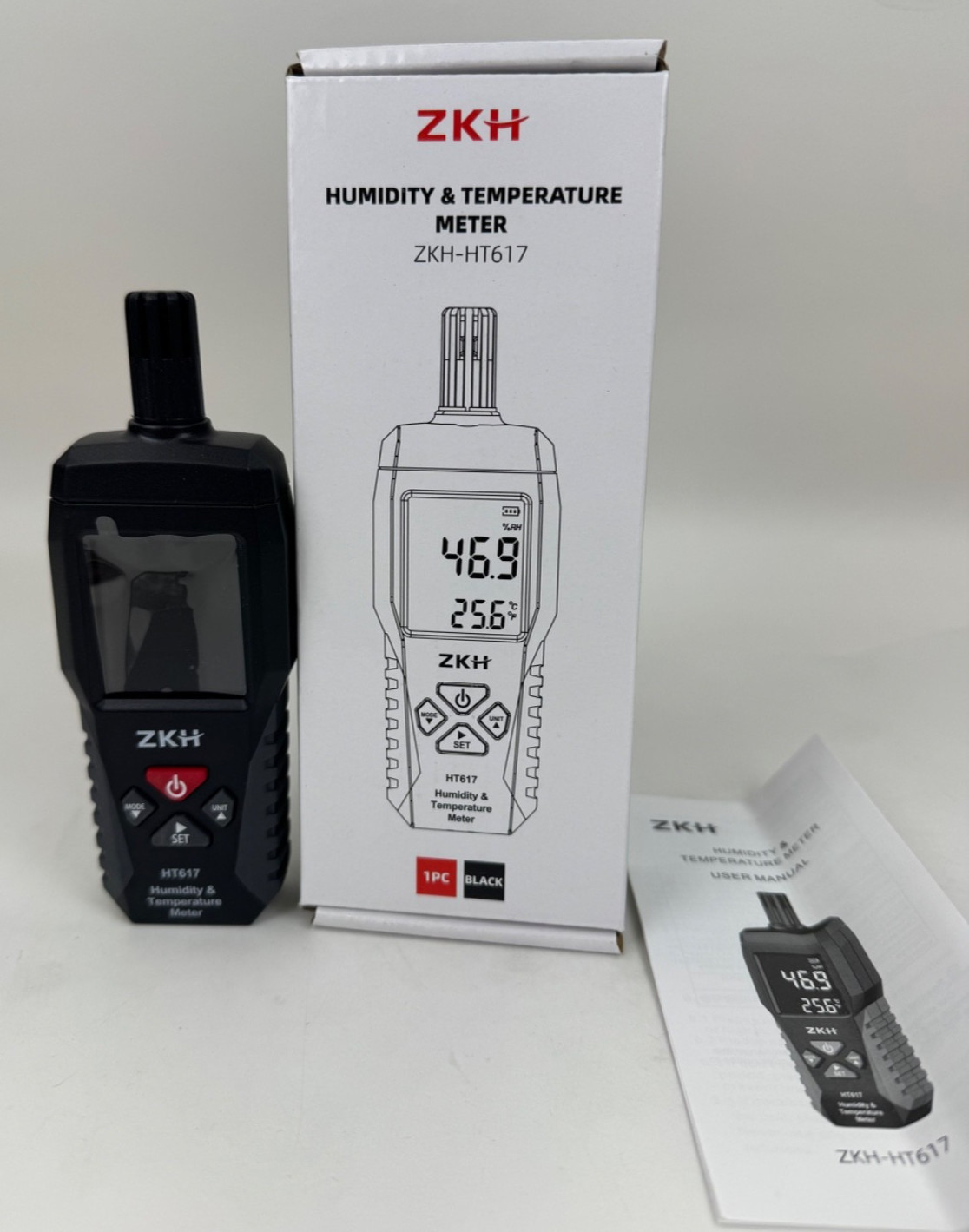 ZKH Humidity & Temperature Meter ZKH-HT617