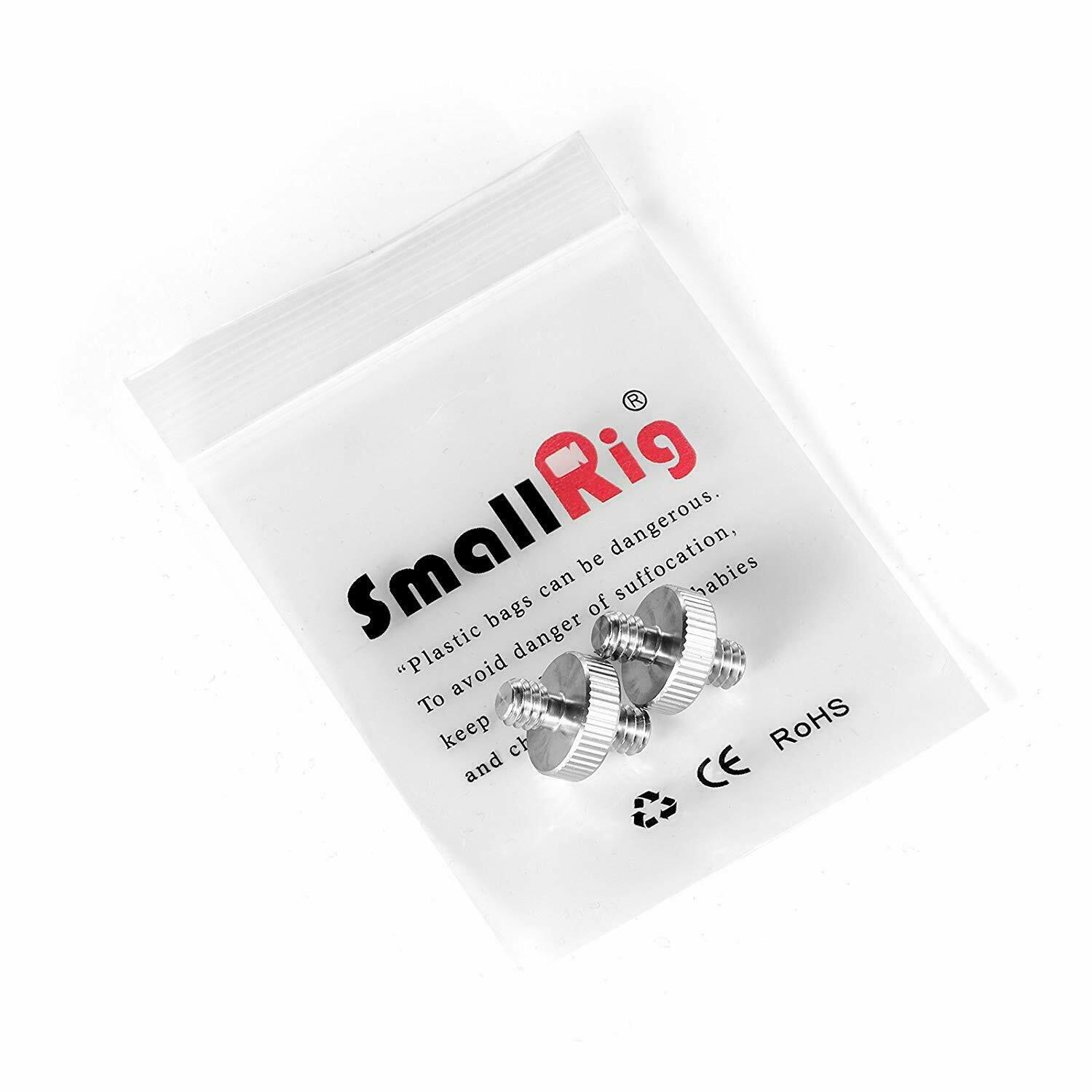 SmallRig 1/4 to 1/4" Male Threaded Screw Adapter Double Head Stud 2PC 828