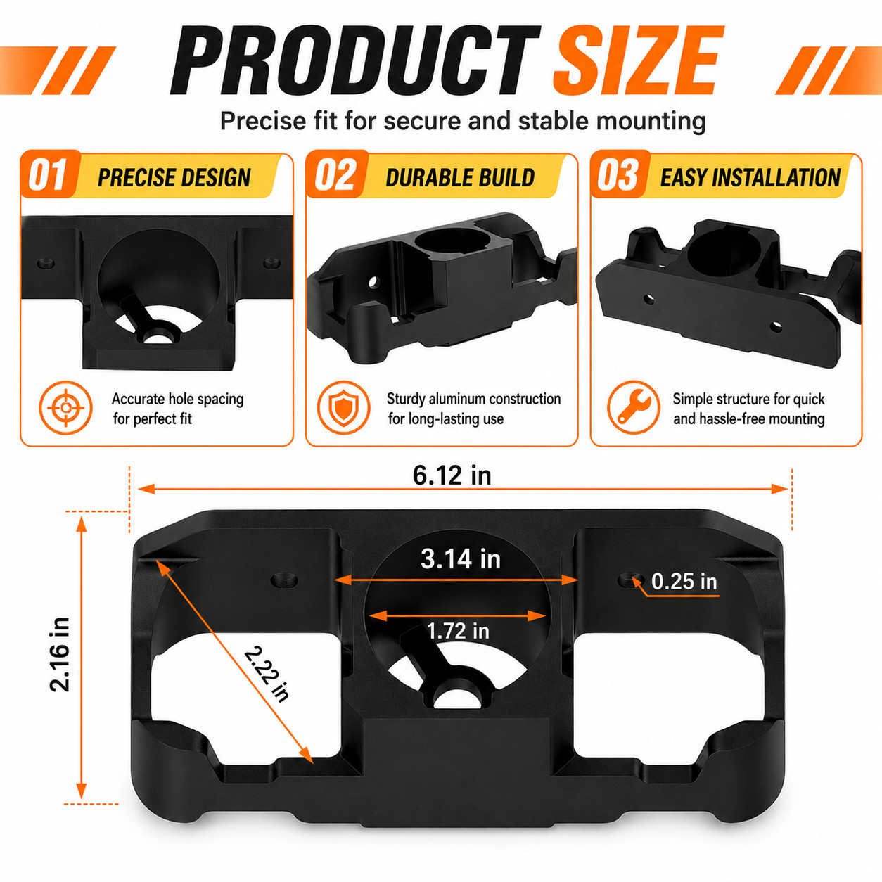 Trailer Towing Organizer for 7 Way Plug Hook Chain Cable Wire Harness Holder Kit