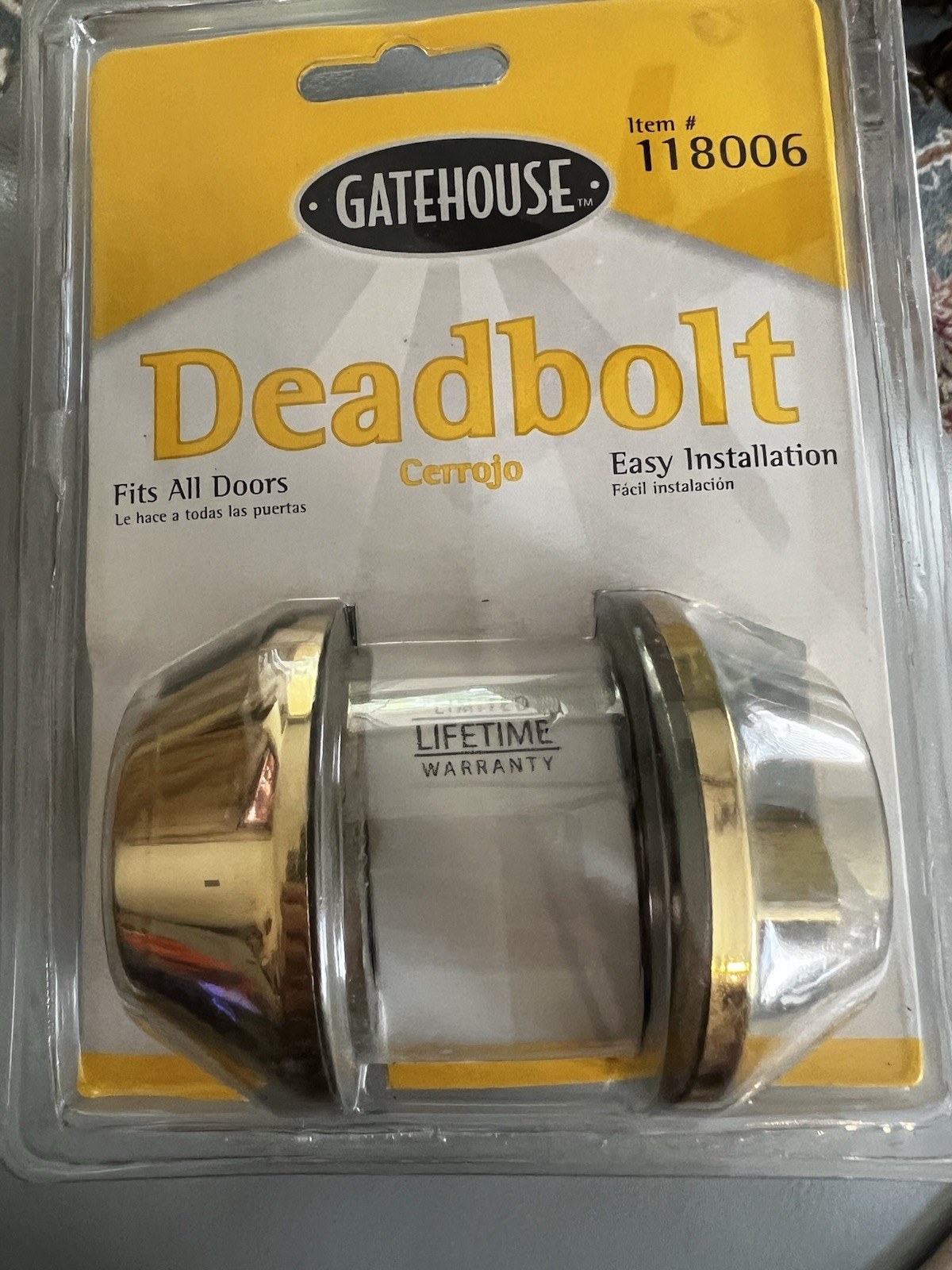 GATEHOUSE DEADBOLT SET (New)