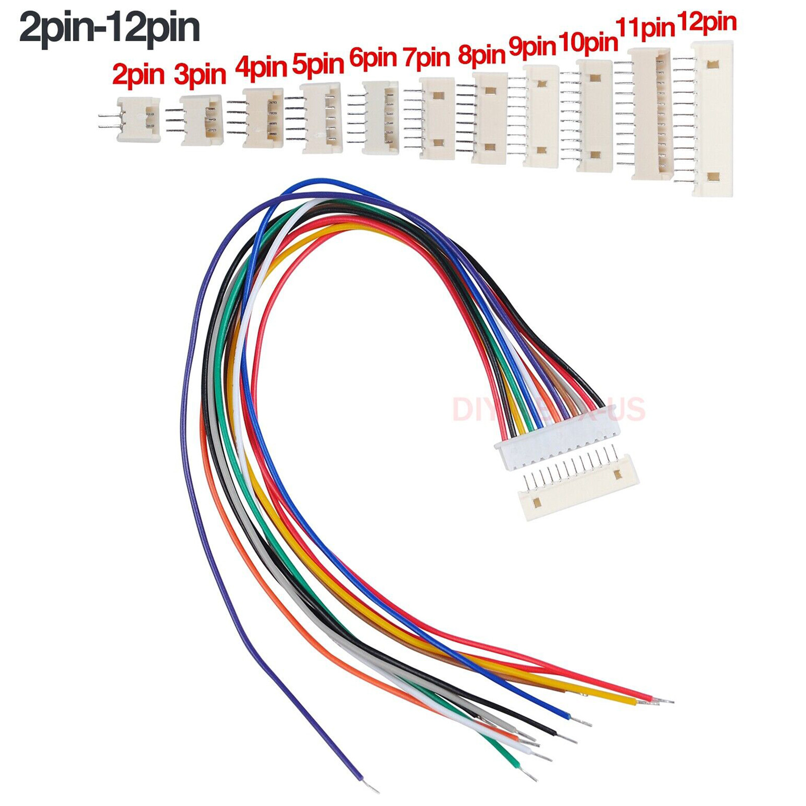 MX1.25mm 2P/3P/4P/5P/6P/10P-12P Single-Ended Electronic Connection Terminal Wire