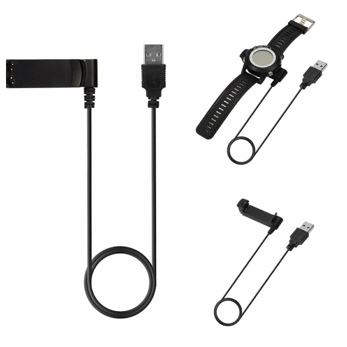 Dock Charger USB Charging Cable Cord For Garmin Fenix /2 Quatix Tactix D2 Parts