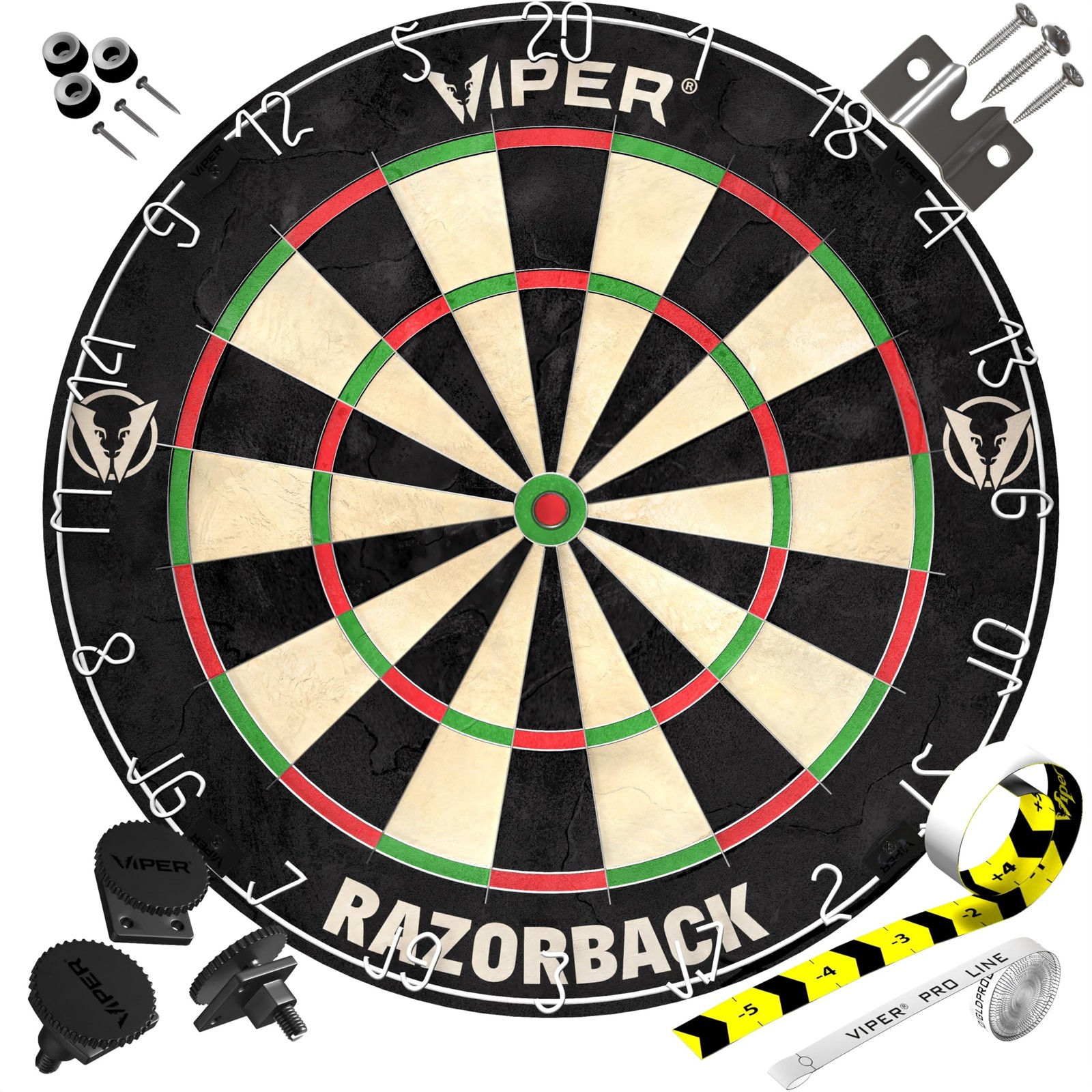 Viper Razorback WDF Accredited, Official Competition Bristle Steel Tip Dartb...