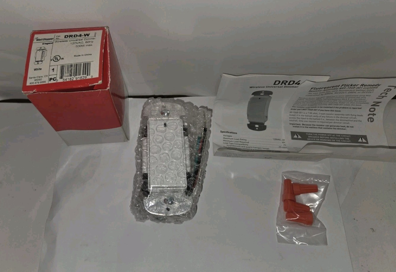 NEW GENUINE LEGRAND WATTSTOPPER DRD4-W WIRELESS UNIVERSAL DIMMER