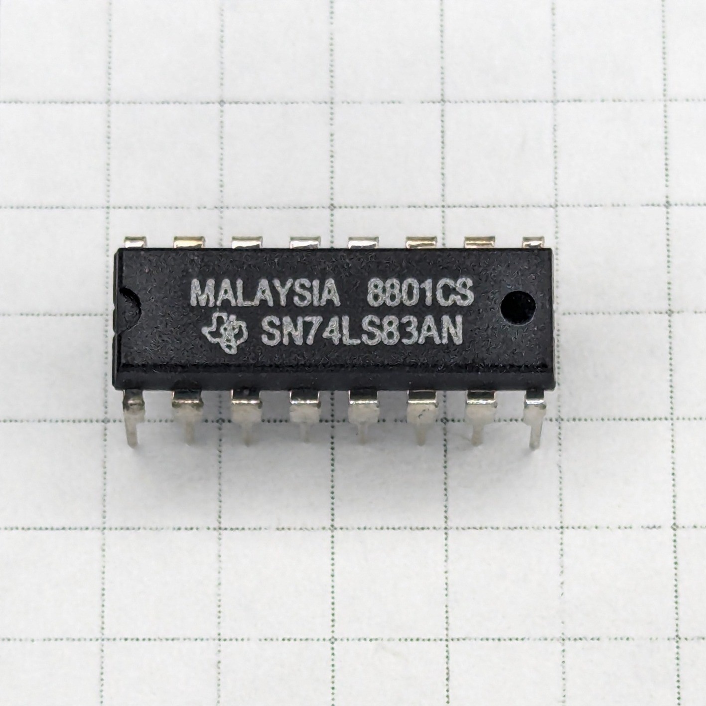 Texas Instruments SN74LS83AN 4-Bit Binary Full Adder IC 16-Pin DIP Malaysia -e29