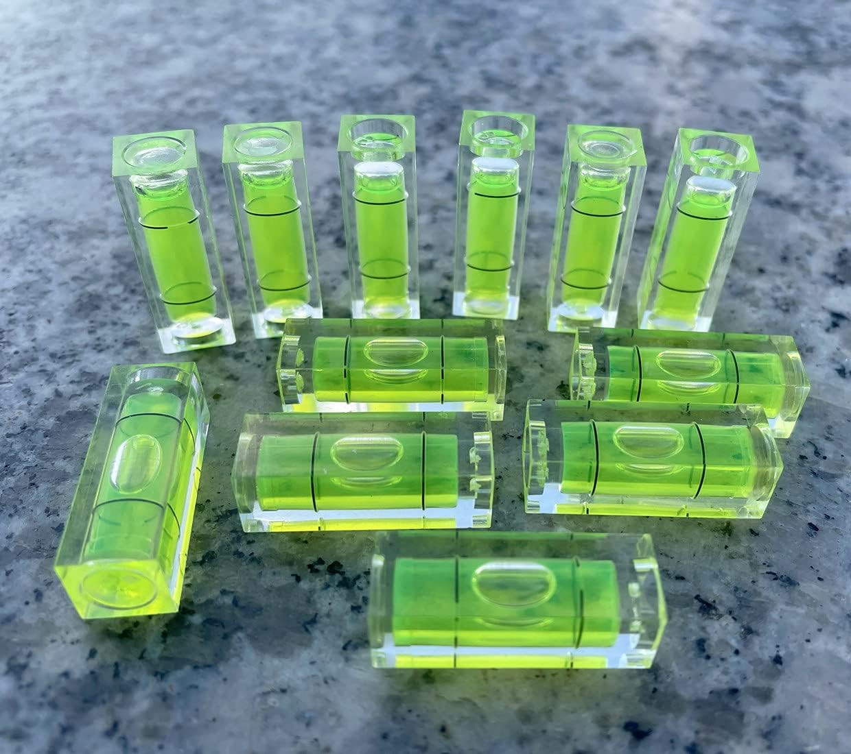 8Pcs Small Bubble Spirit Level Mini Square Levels Measuring Tools for Balancing