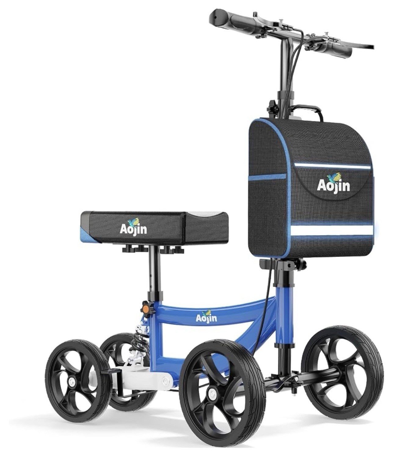 Aojin Knee Scooter for Adults for FootInjuries, 300lbs Capacity
