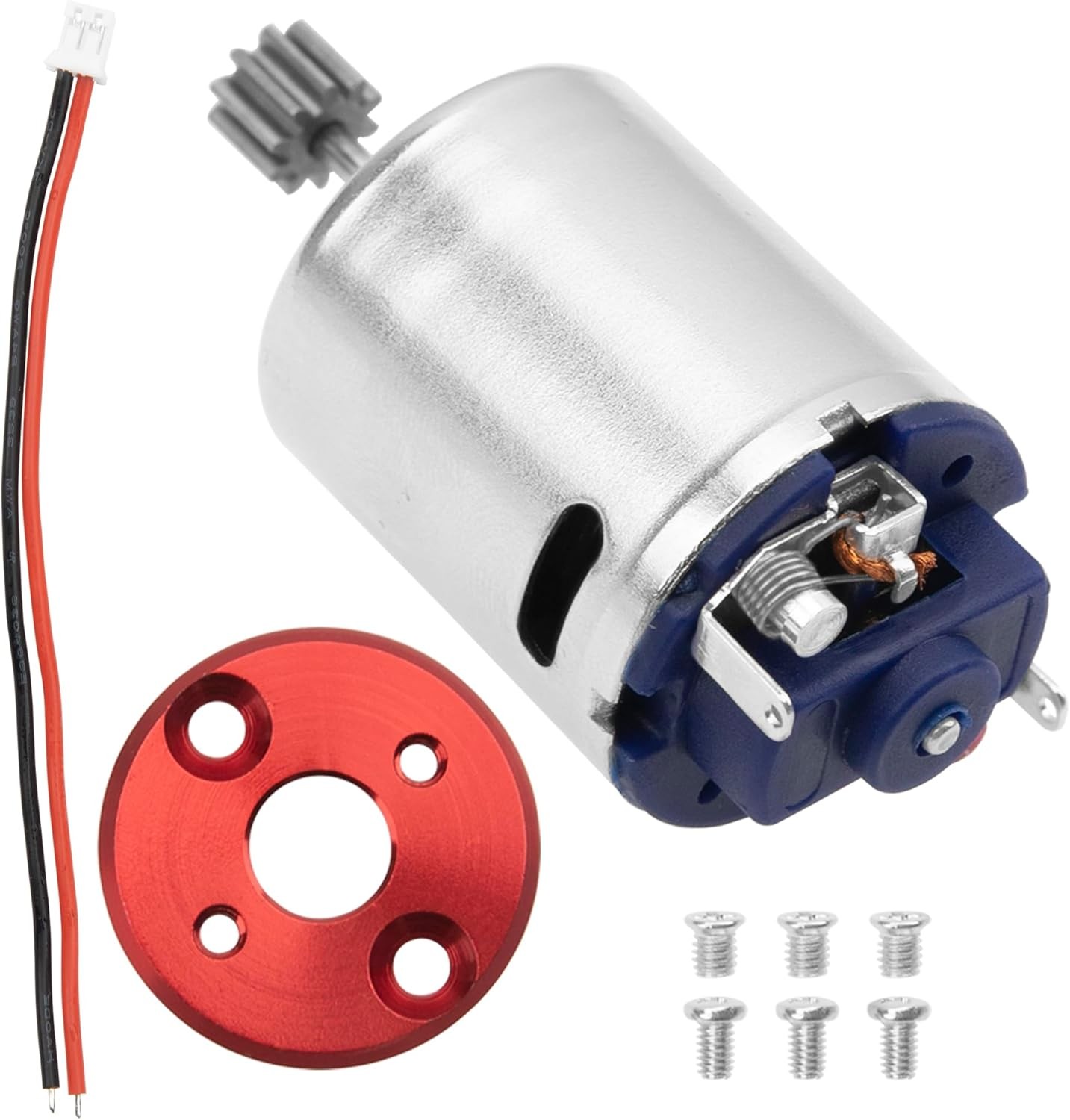 ShareGoo 370 Motor w/10T Gear & Aluminum Mount Plate Upgrade Parts Red