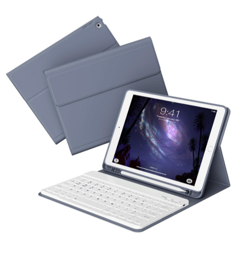 iPad 9th Generation Case with Keyboard Magic Style 8th/7th Gen 10.2, Purple