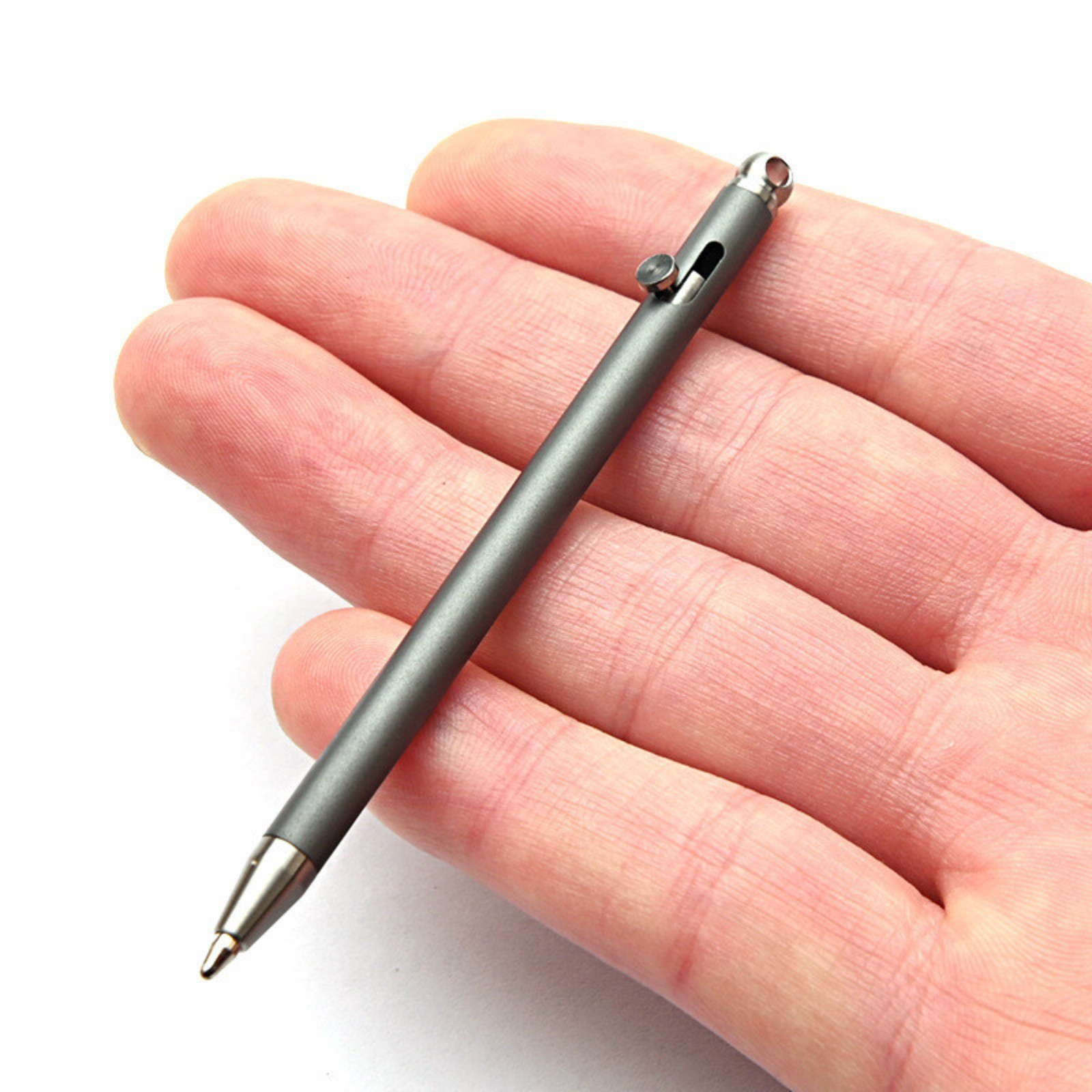Titanium Alloy Mini Pocket Pen EDC Outdoor Tool Portable Key Chain Ballpoint Pen
