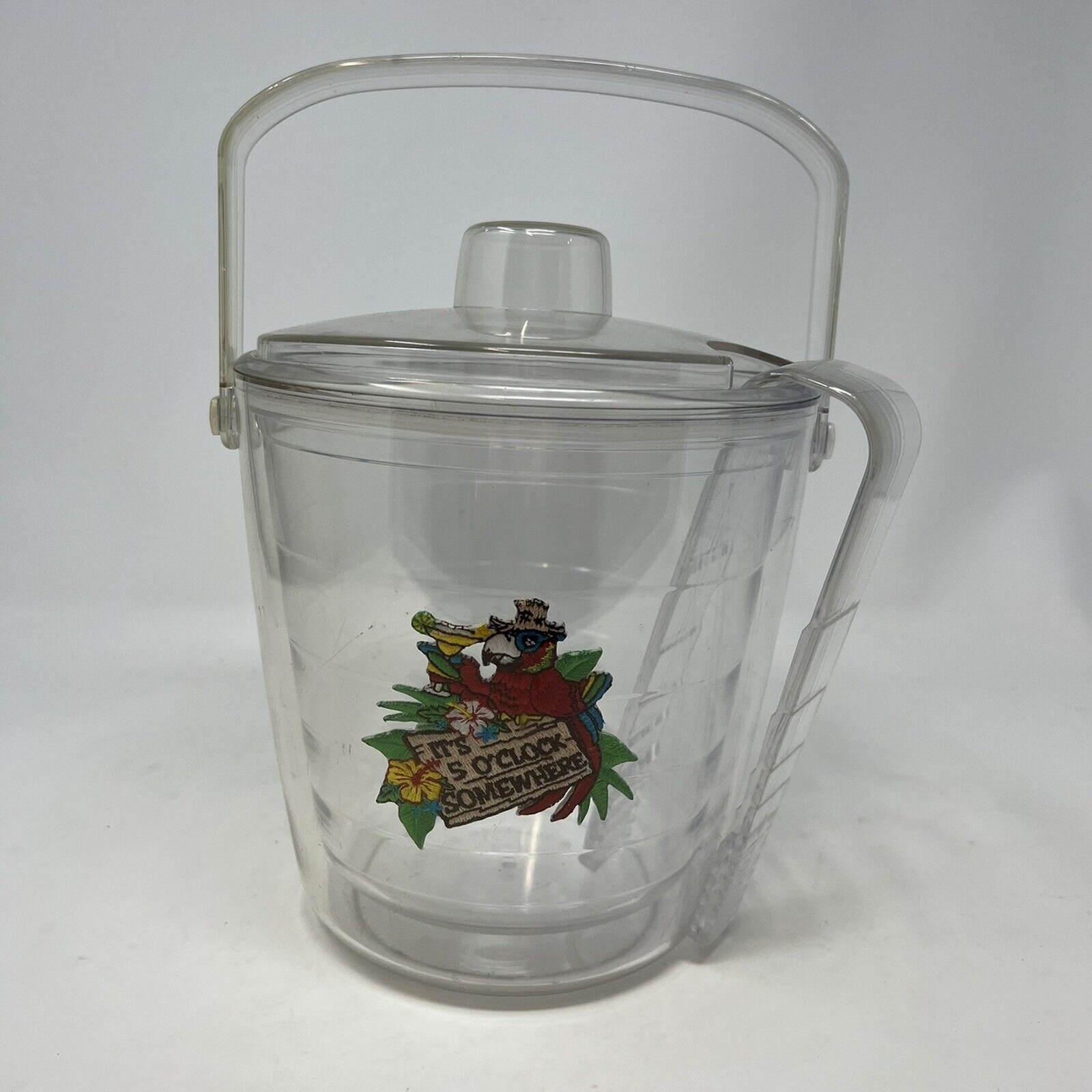 Tervis Margaritaville-It's 5 O'Clock Somewhere 87oz Ice Bucket w Tongs Insulated