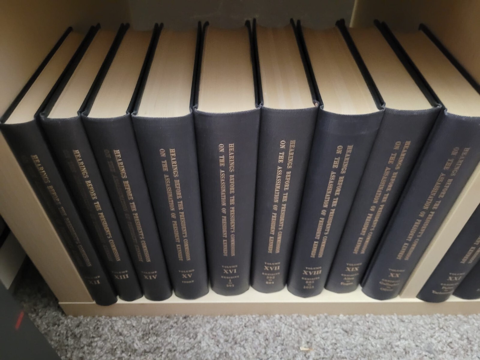Warren Commission Hearings & Report Pres. Kennedy Assassination 27 Volumes