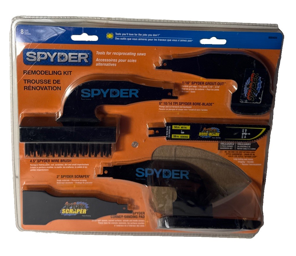 SPYDER REMODLEING 5 PIECE KIT Tools For Reciprocating Saws - Open Box