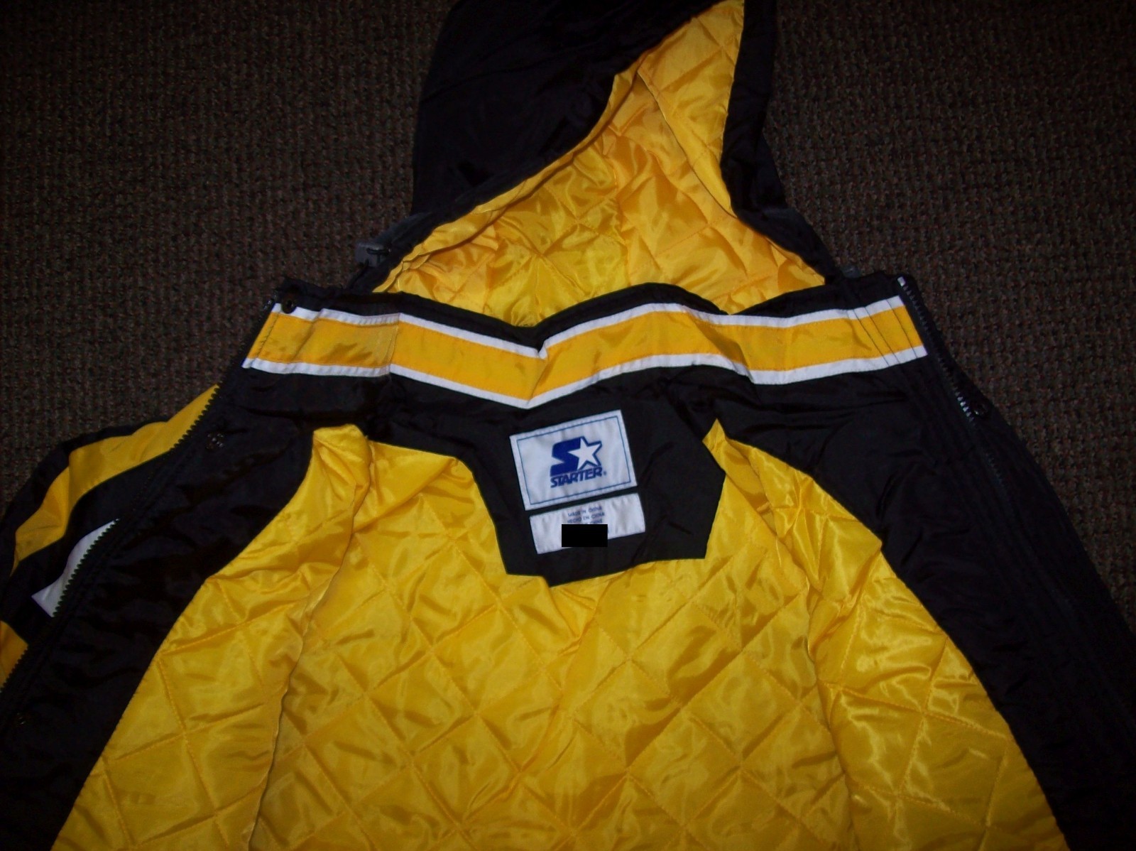 PITTSBURGH PENGUINS STARTER PRO LINE Hooded Parka SMALL, LARGE