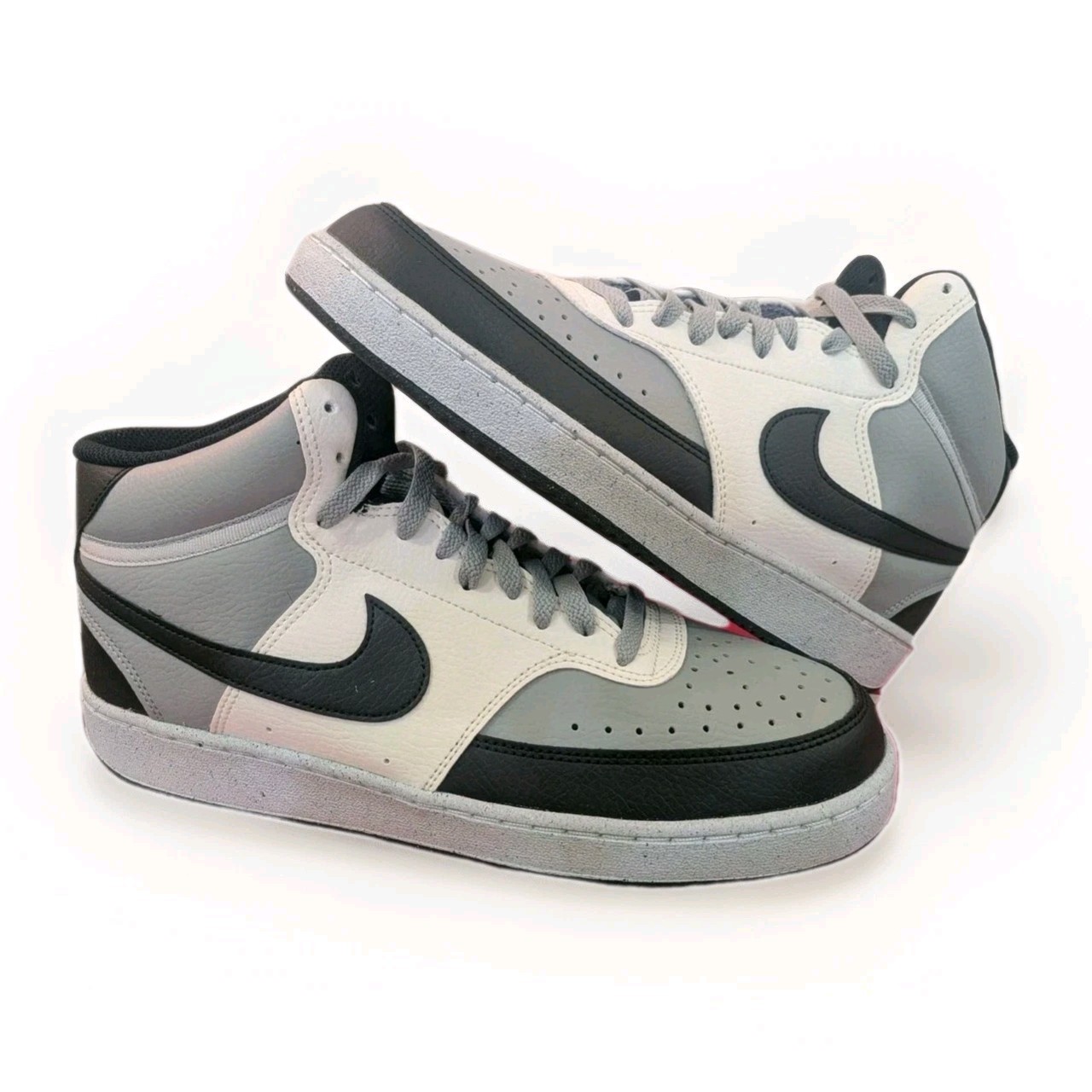 New Nike Court Vision Next Nature Mid Light Smoke Grey Sail Men's Size 9.5