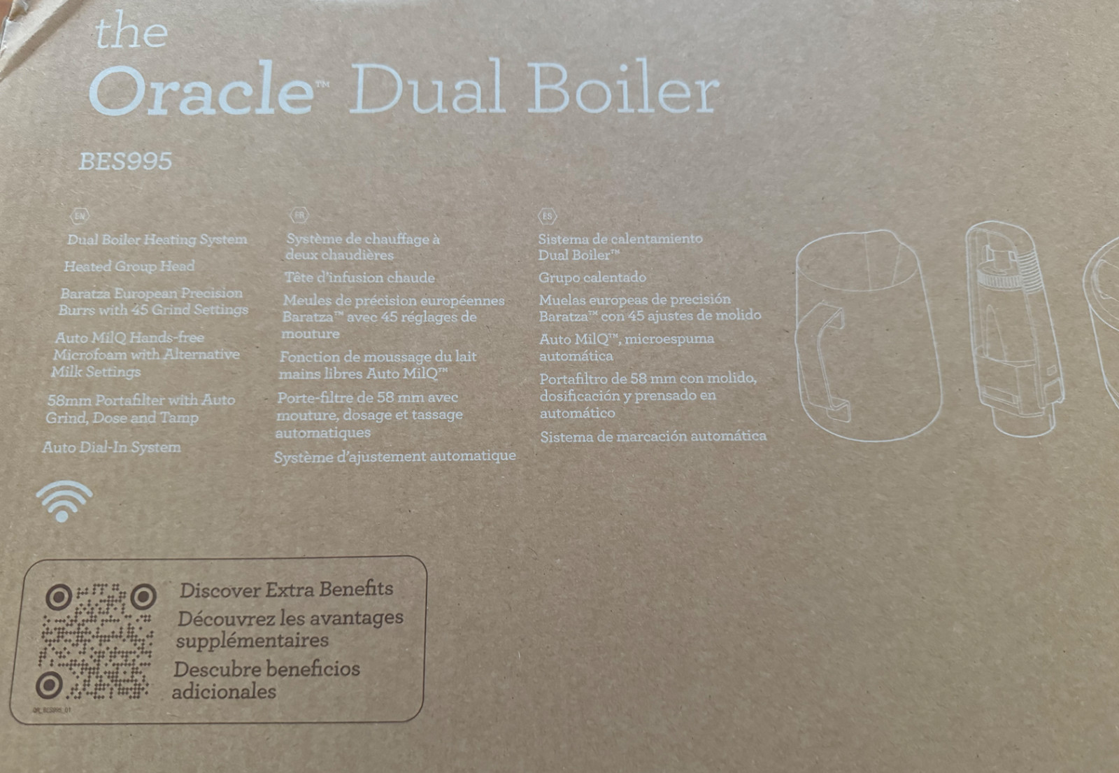 Breville The Oracle Dual Boiler Espresso Machine BES995 Brushed Stainless Steel