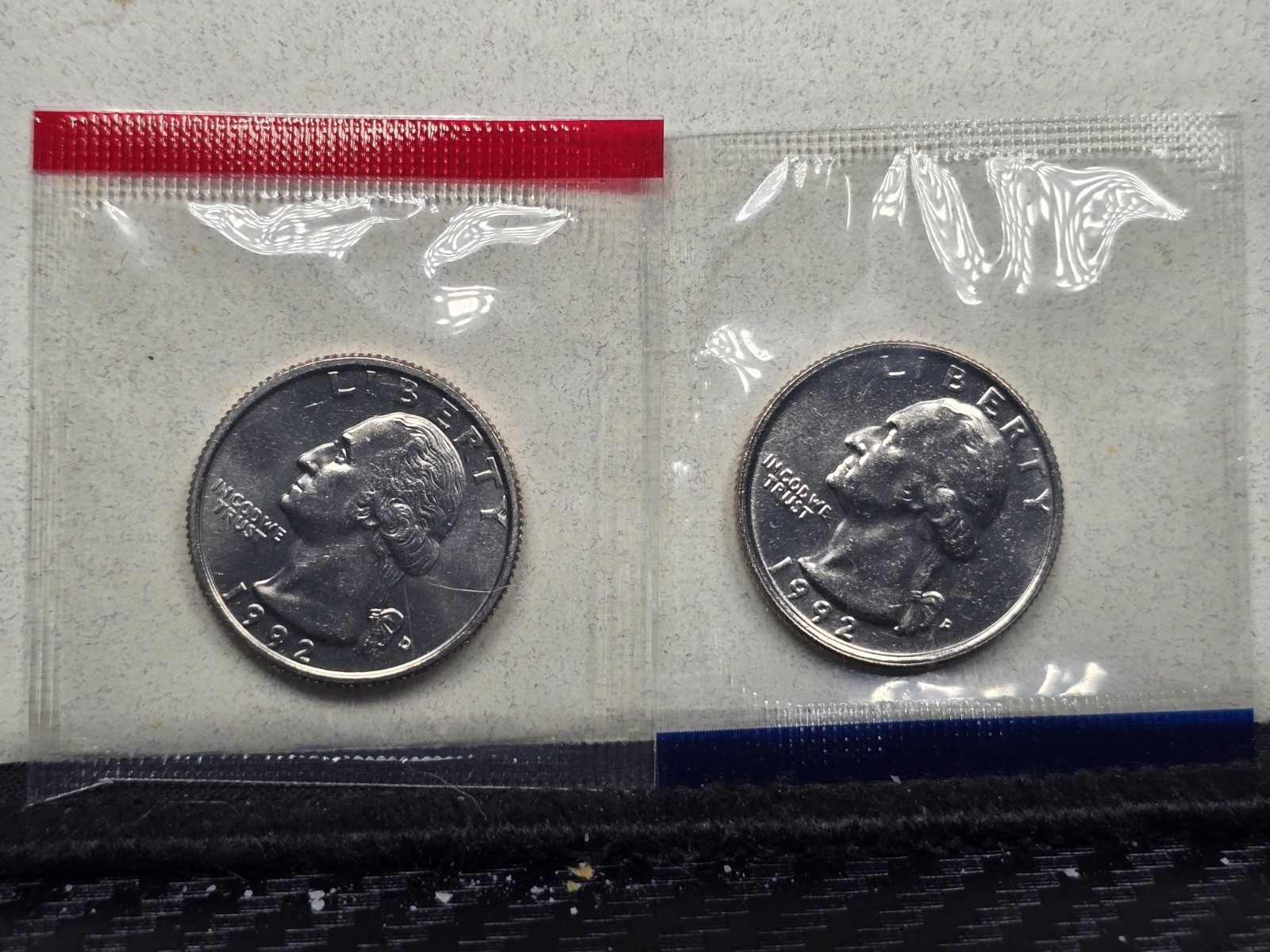 1992 P & D Washington Quarter 25C Philadelphia Denver