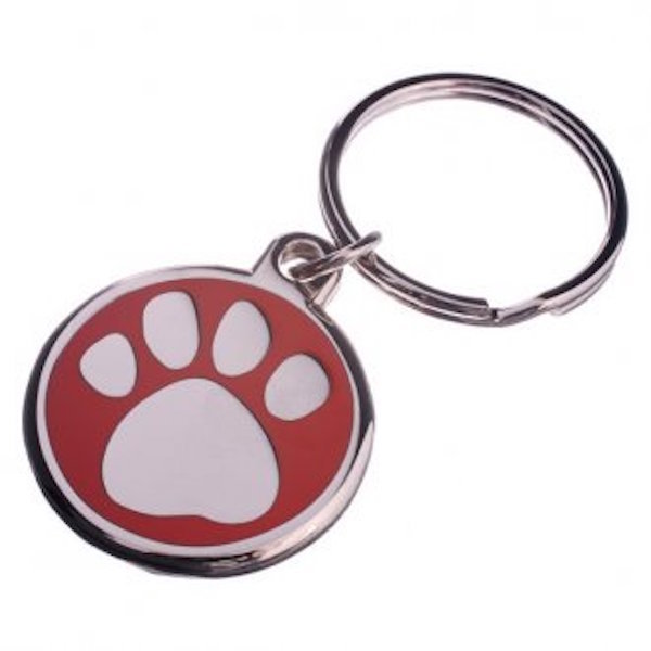 30mm Enamel Pet Tag-BLUE Free Postage! -LNA30PAWRE