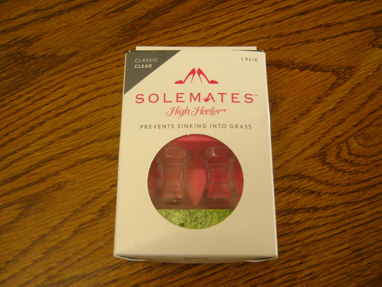 1 SOLEMATES Shoes Heels Protector High Heeler  CLASSIC CLEAR 1 Pair Sole Mates