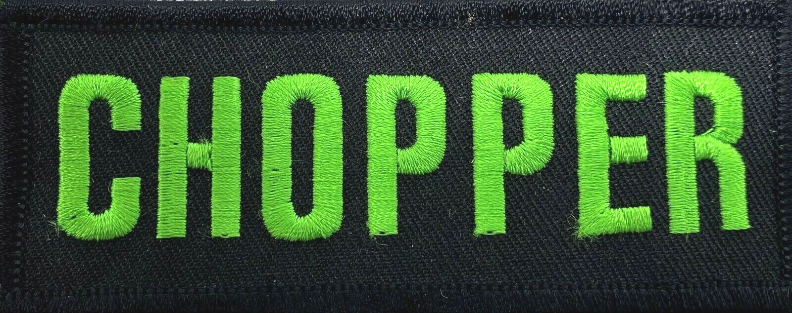 CHOPPER MOTORCYCLE VEST EMBROIDERED IRON ON PATCH I-12