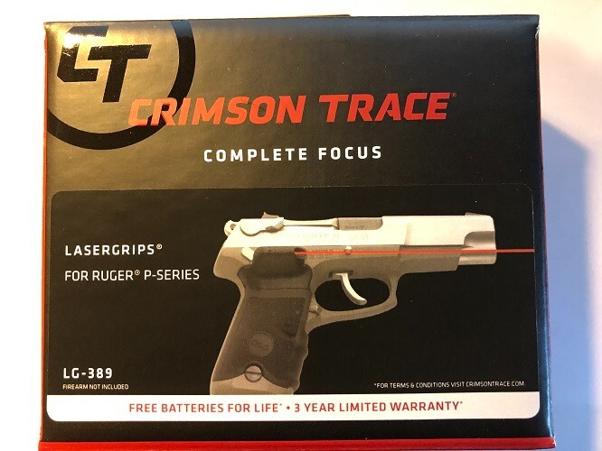 Crimson Trace LG-389 red laser - grips for Ruger P85, 89, 90, 91, 93, 94 & 944