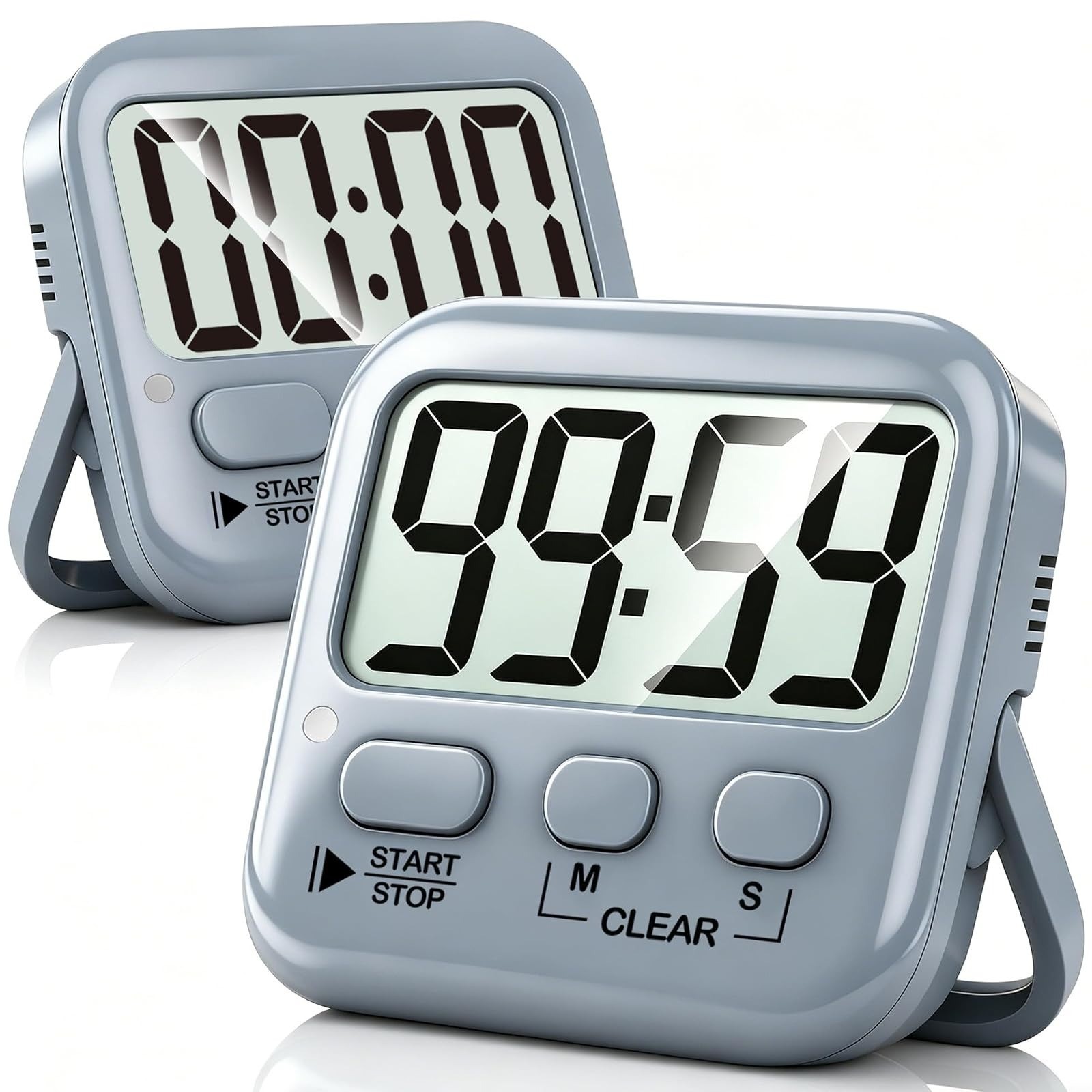 Antonki Digital Timer 2 Pack for Kids Classroom Kitchen Cooking