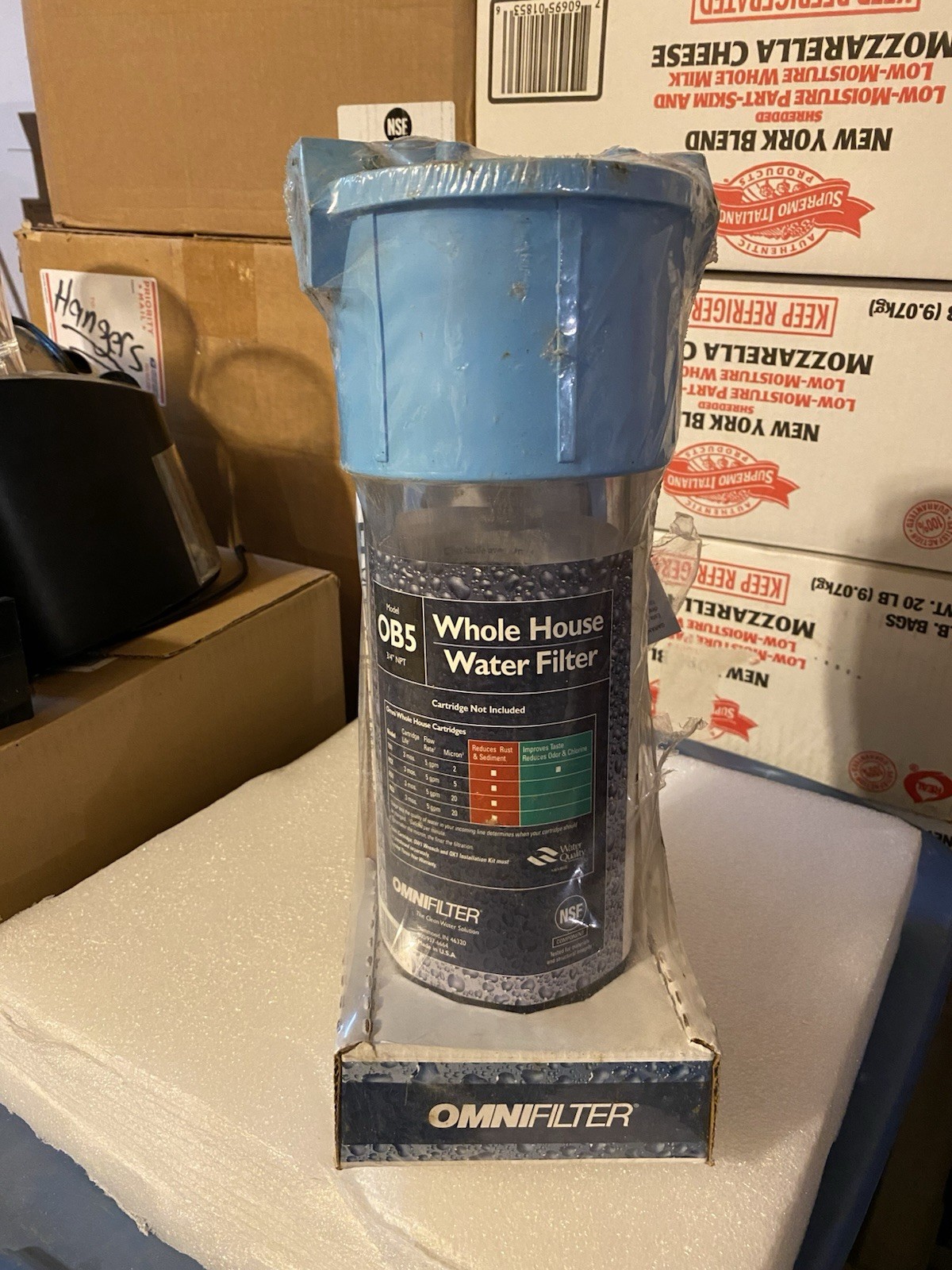 Genuine OMNIFilter Whole House Water Filter Model OB5 - Housing with Tool