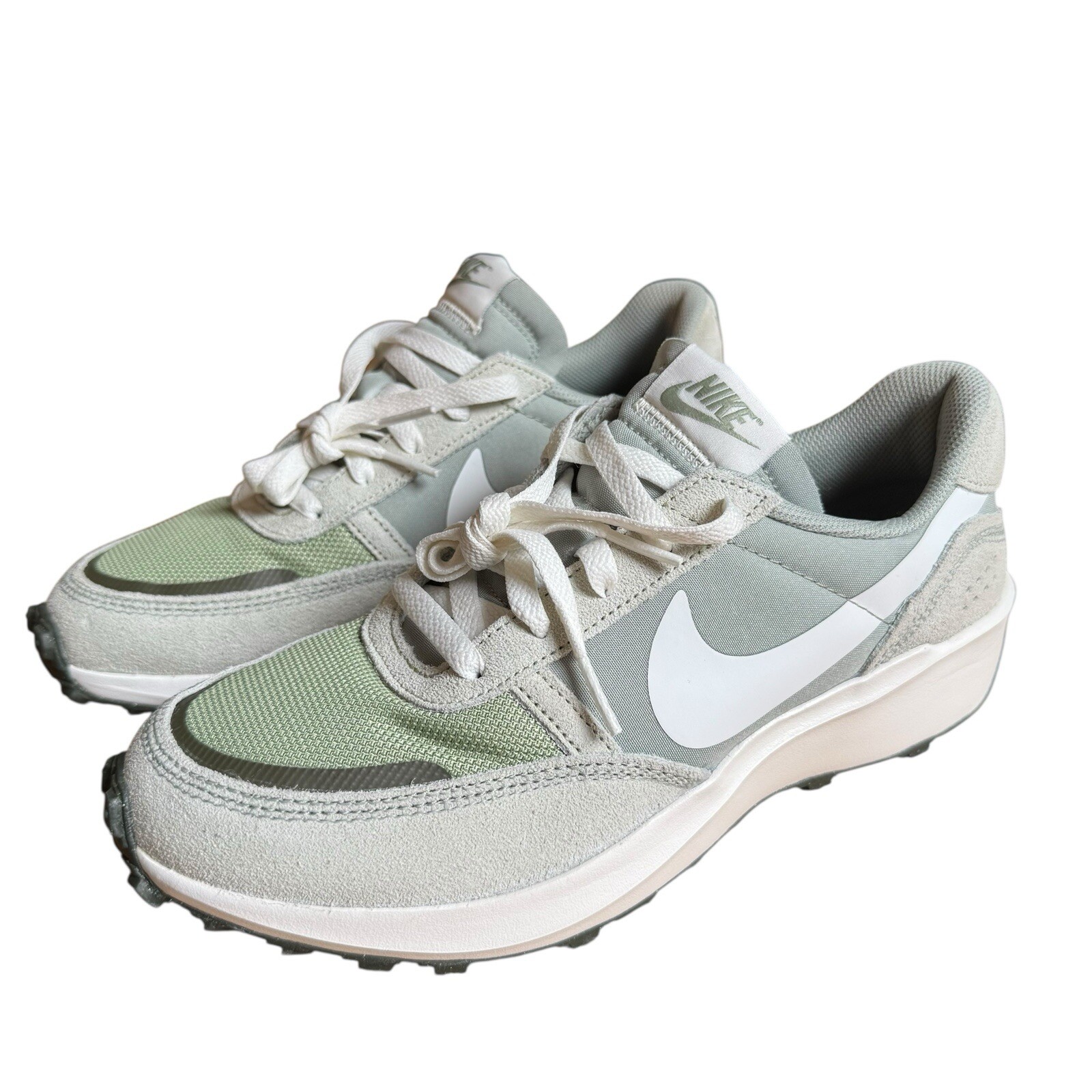 Nike Men's Waffle Nav Jade Horizon Green Size 8 FJ4195-300 Running Athletic NEW