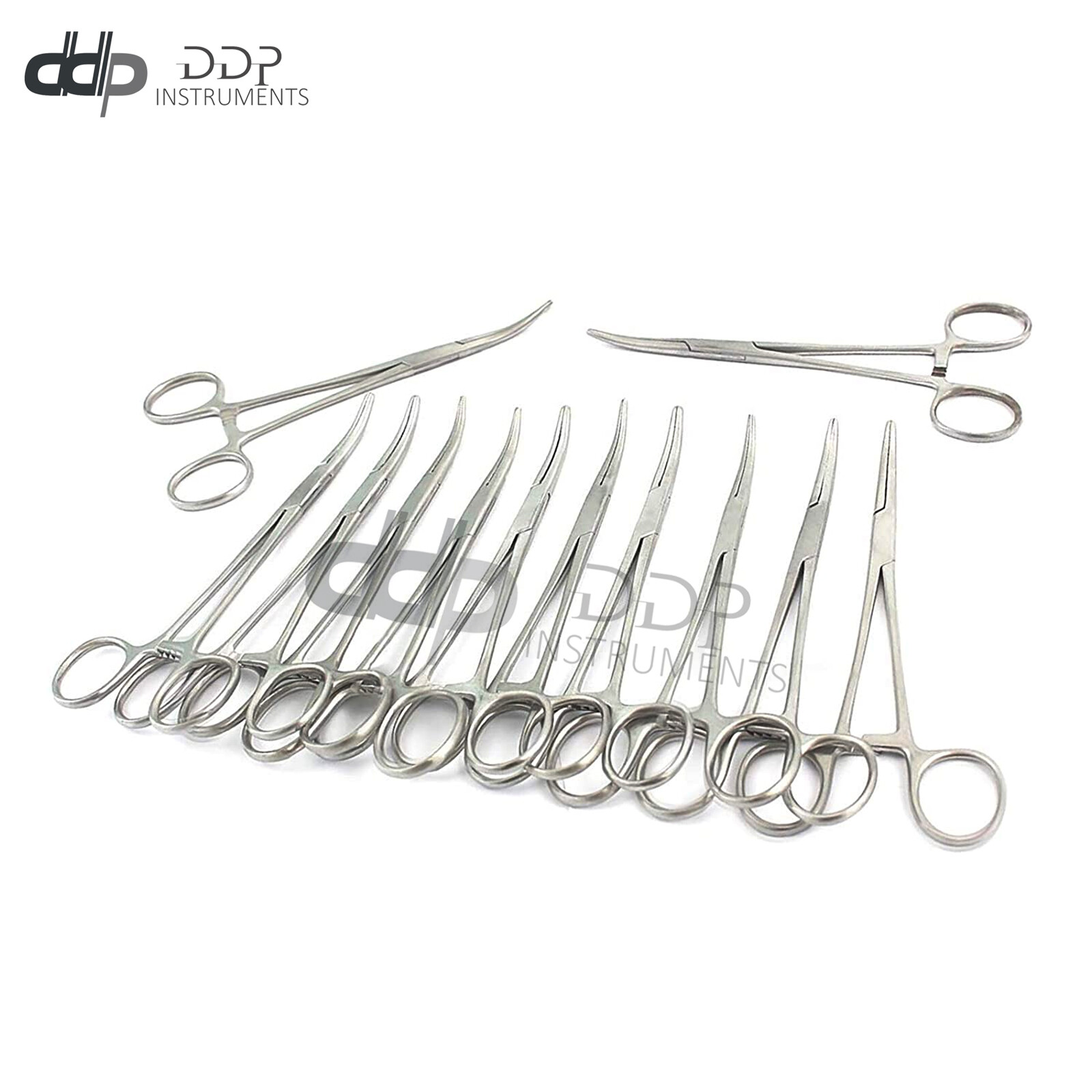 NEW PREMIUM GRADE PACK OF 12 RANKIN CRILE HEMOSTAT LOCKING FORCEPS CVD TIP 5.5"
