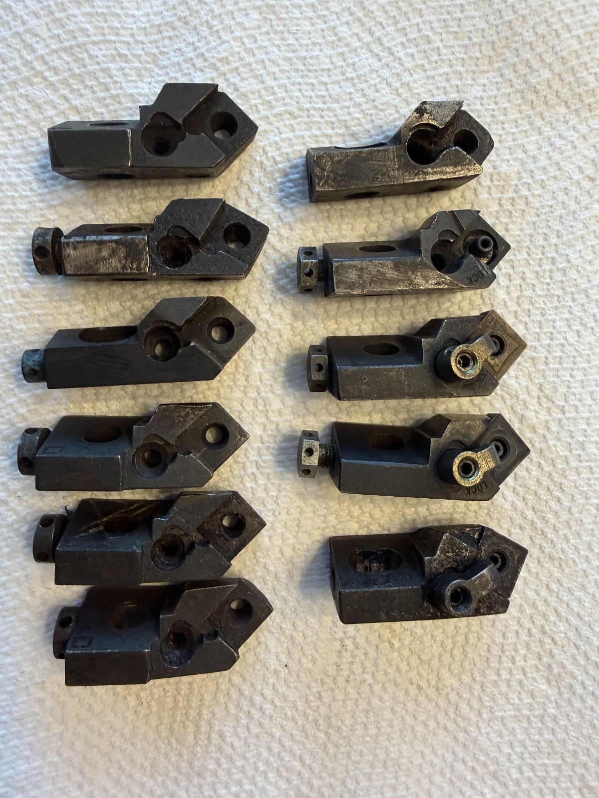ALL  11 pcs USED MSSNR12CA12 and MSSNR12CA4C Tool holders ( As Is)