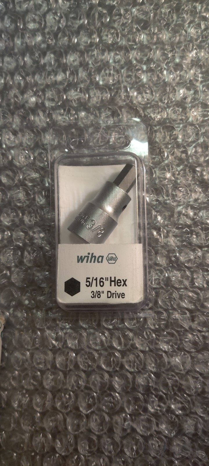 Wiha 71388 Hex Bit Socket 3/8" Drive 5/16" Germany