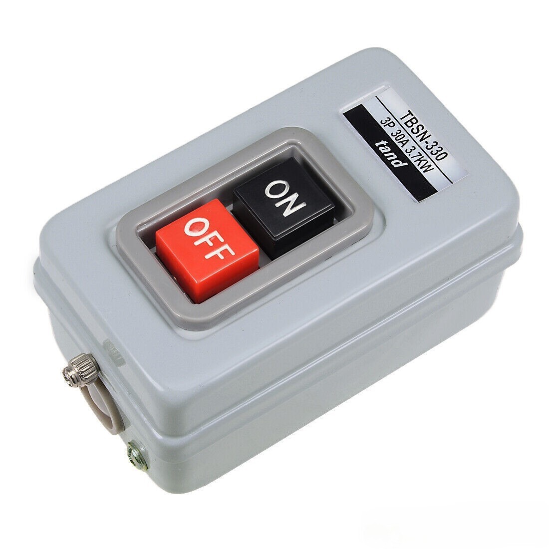 30A 3.7Kw ON OFF Power Push Button Control Switch Box New
