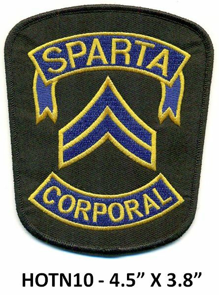 IN THE HEAT OF THE NIGHT - SPARTA POLICE CORPORAL PATCH - HOTN10