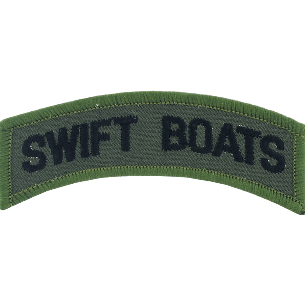 VIETNAM TAB "SWIFT BOAT" (SUBDUED) Embroidered ShoulderPatch 3-1/2" (0838) (NEW)