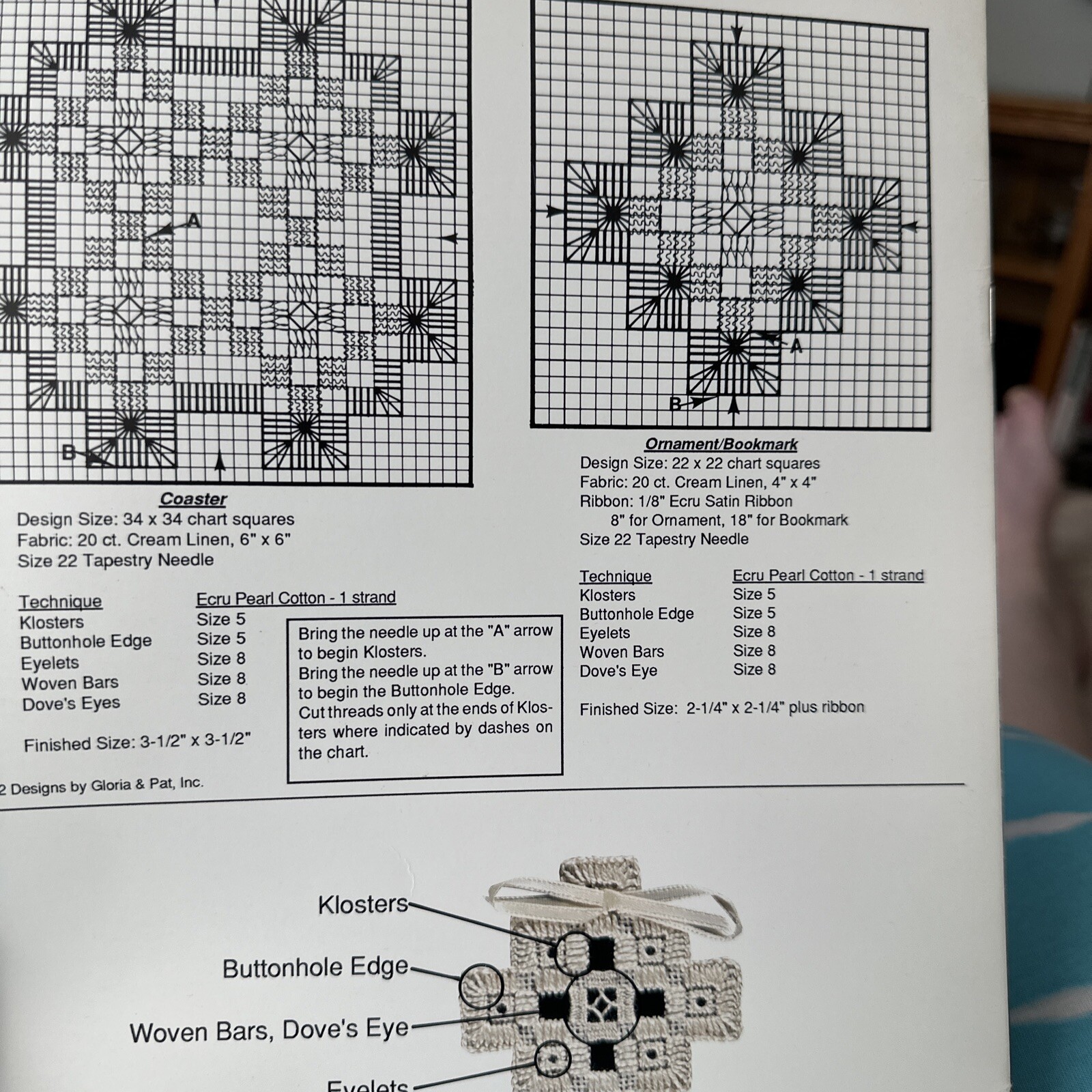 Hardanger Embroidery Lesson for Beginners Heirloom Needlework Leaflet 27
