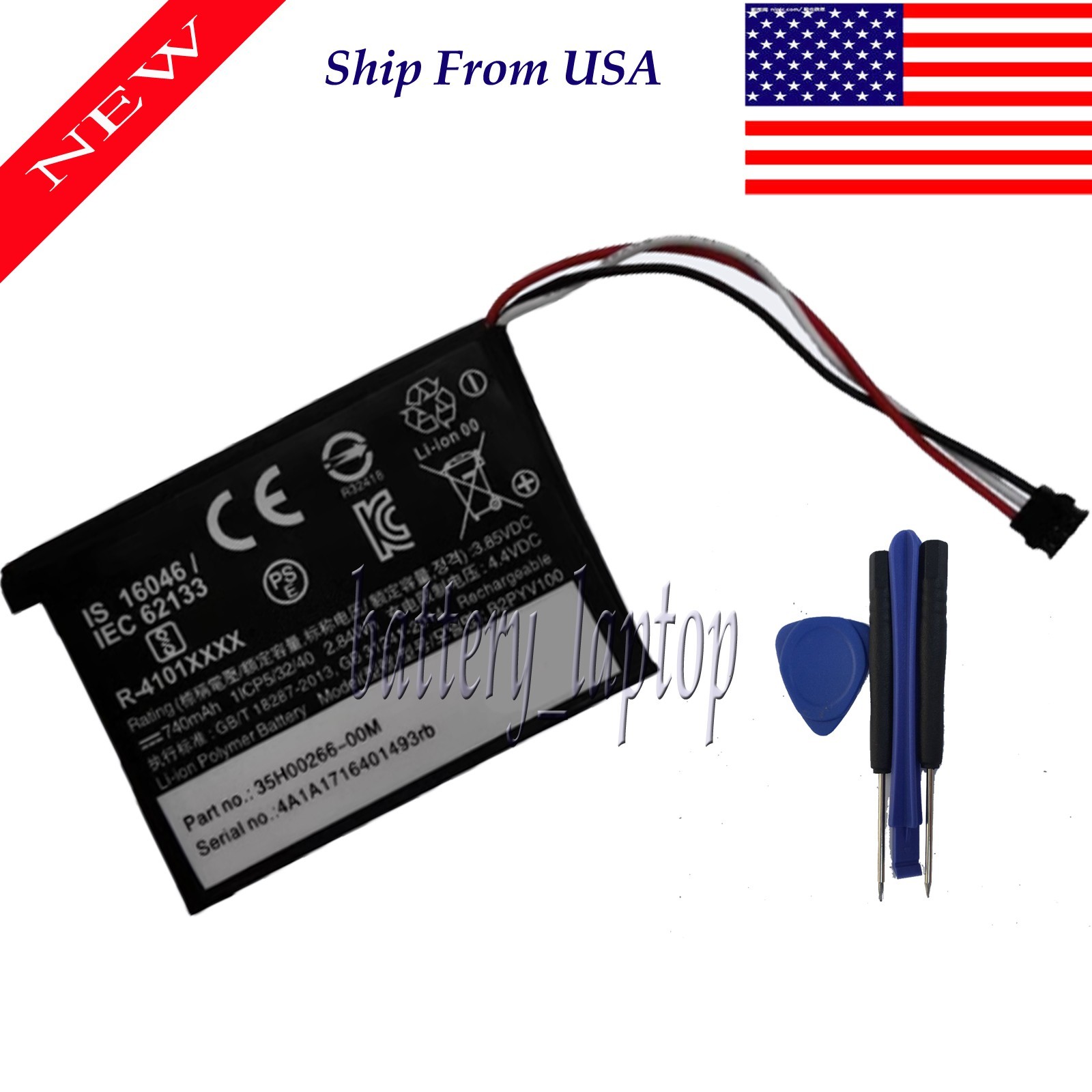 For HTC Vive Tracker 2.0 / 3.0 Version Replacement Battery B2PYV100 740mAh