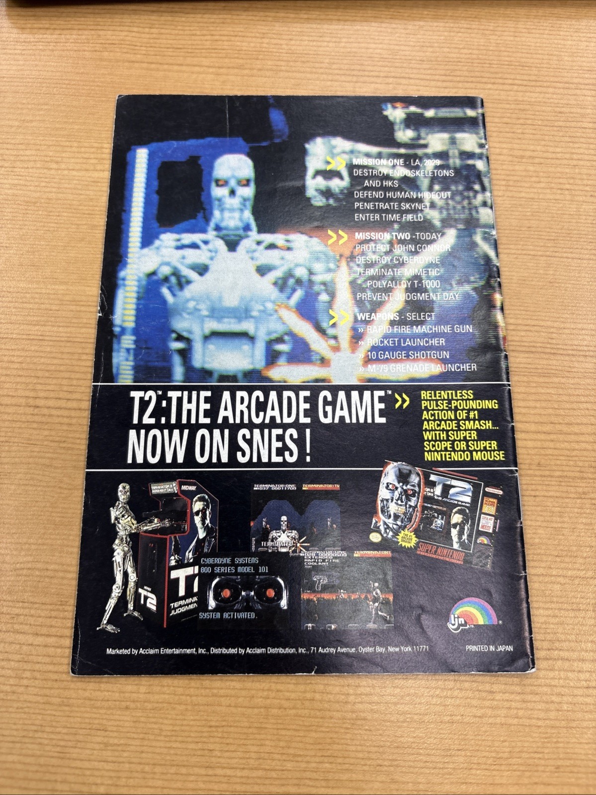 Super Nintendo SNES Manual Only Mortal Kombat