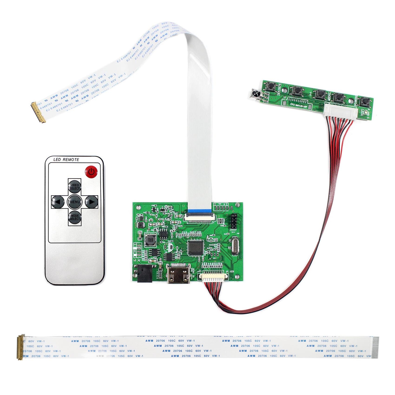 HD Board For 11.6" 13.3" 15.6" 17.3" N133HSE 1920x1080 30P eDP LCD Panel