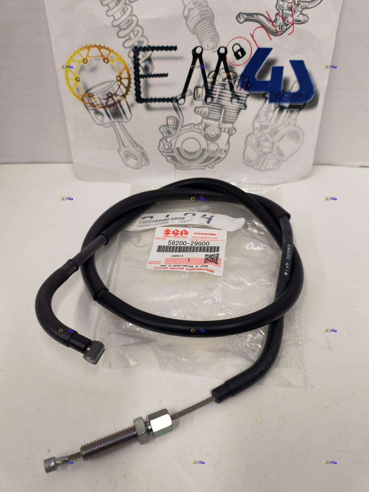 Suzuki Genuine OEM Clutch Cable 2004-2005 GSXR GSX-R 600 750 58200-29G00