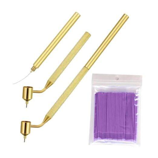 100PCS 0.5 mm Touch Up Paint Brushes, Fine Line Fluid Writer Paint Applicator