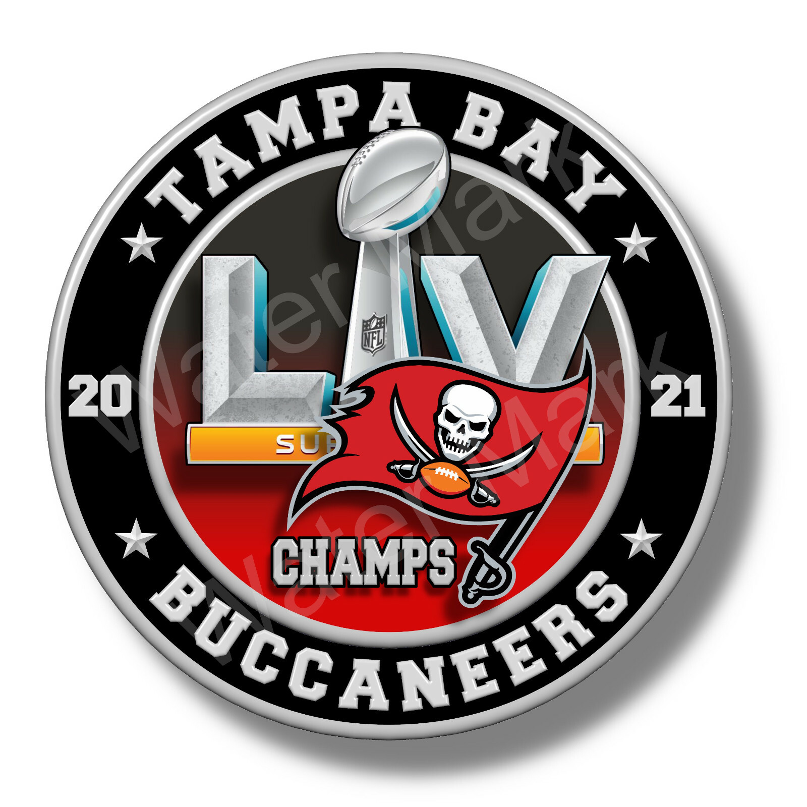 Tampa Bay Buccaneers Super Bowl 55 2021 Champions Vinyl Stickers / Decal