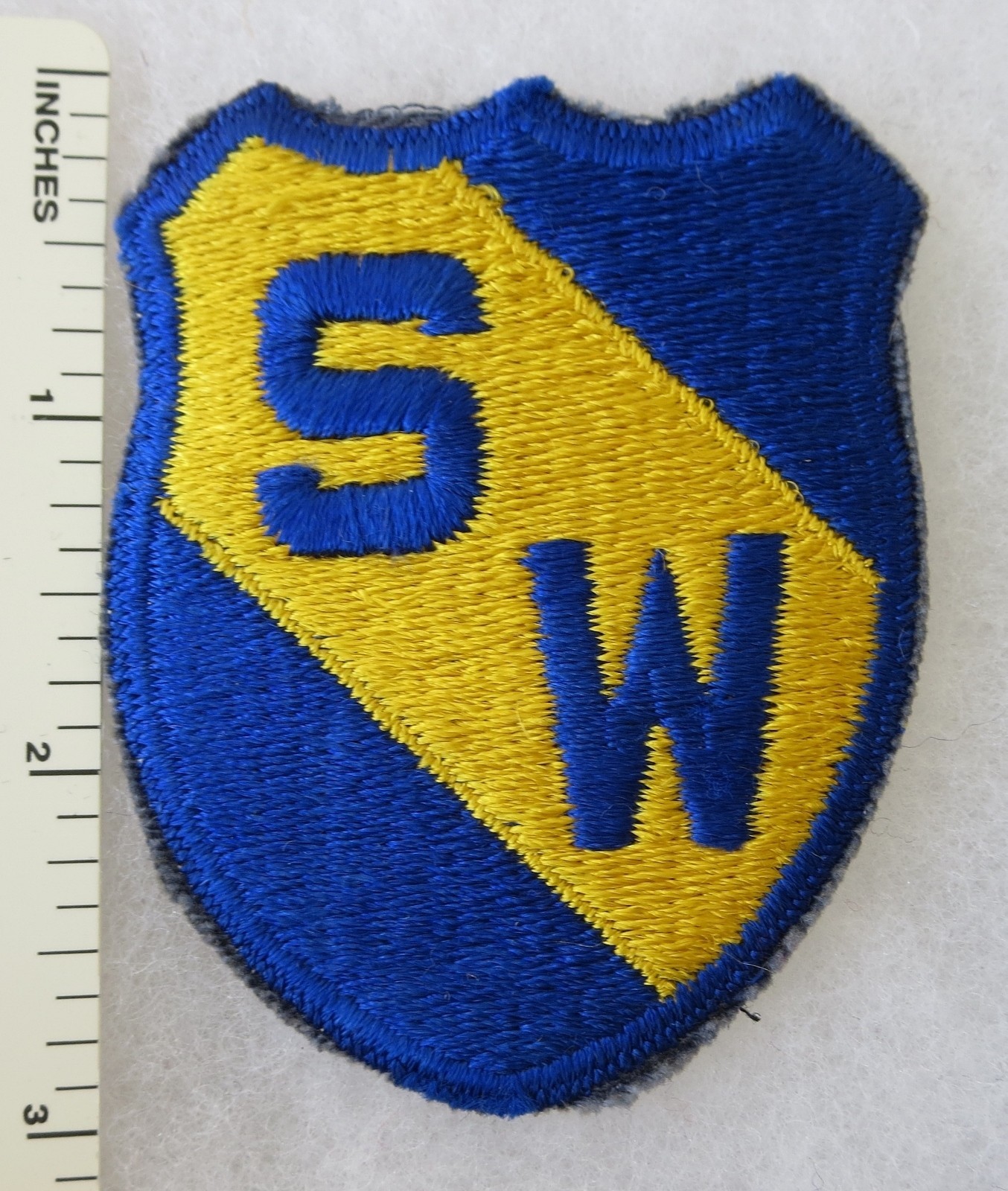 Vintage Original DETROIT MICHIGAN SOUTH WESTERN HIGH SCHOOL ROTC PATCH Cut Edge