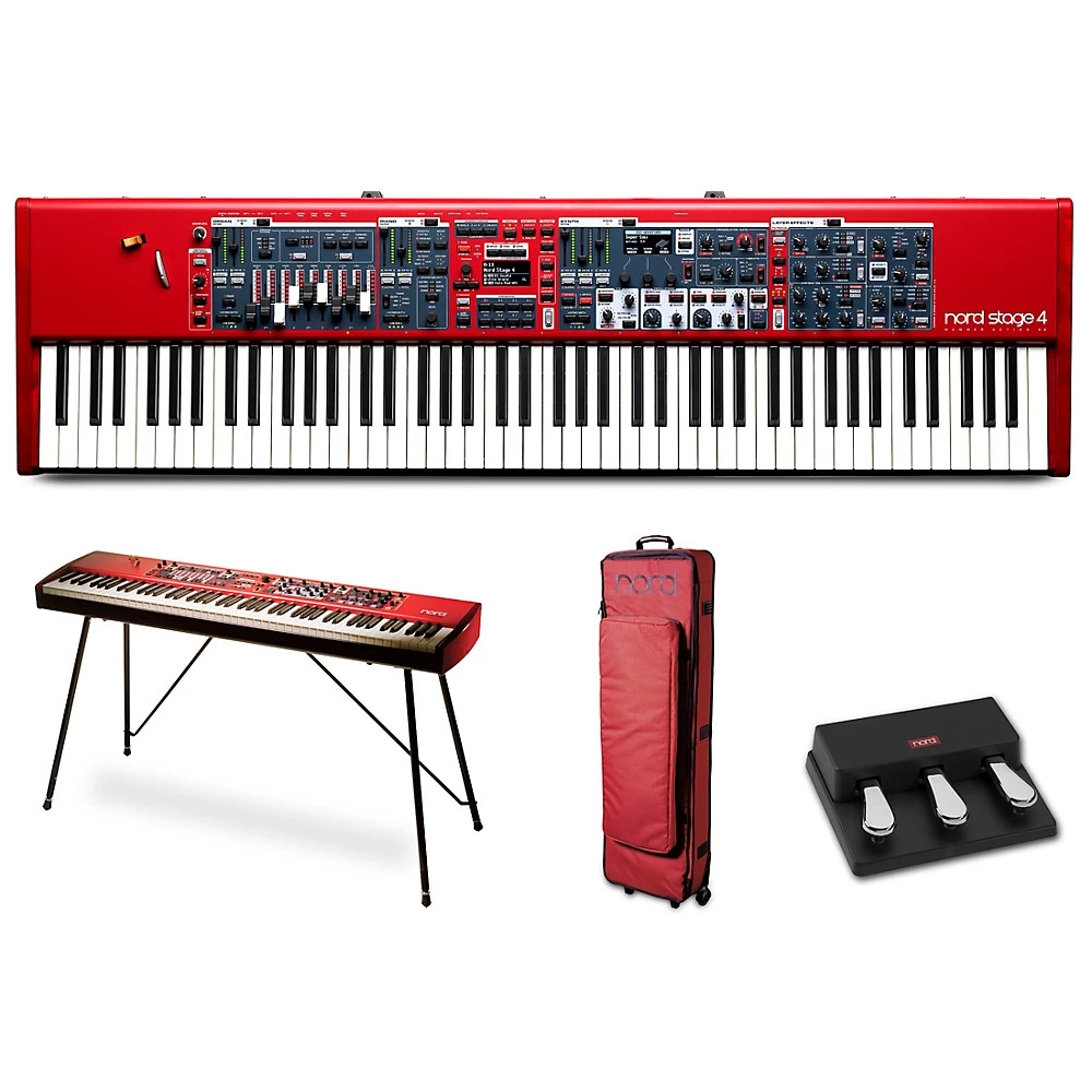 Nord Stage 4 88-Key Keyboard With Nord Soft Case, Triple Pedal and Stand EX