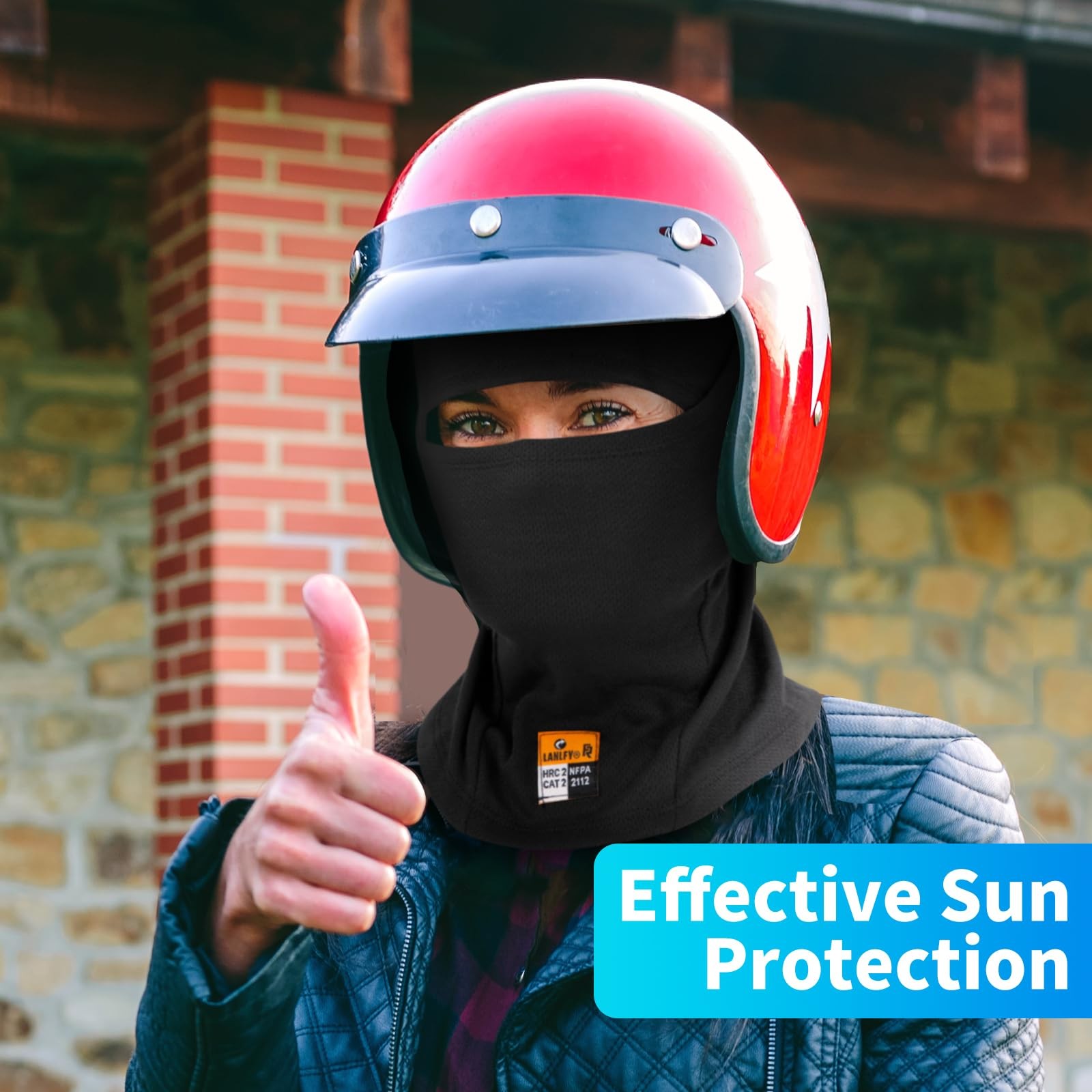 2PCS Cooling Motorcycle Balaclava Fire Resistant Full Face Mask Covering Mesh...
