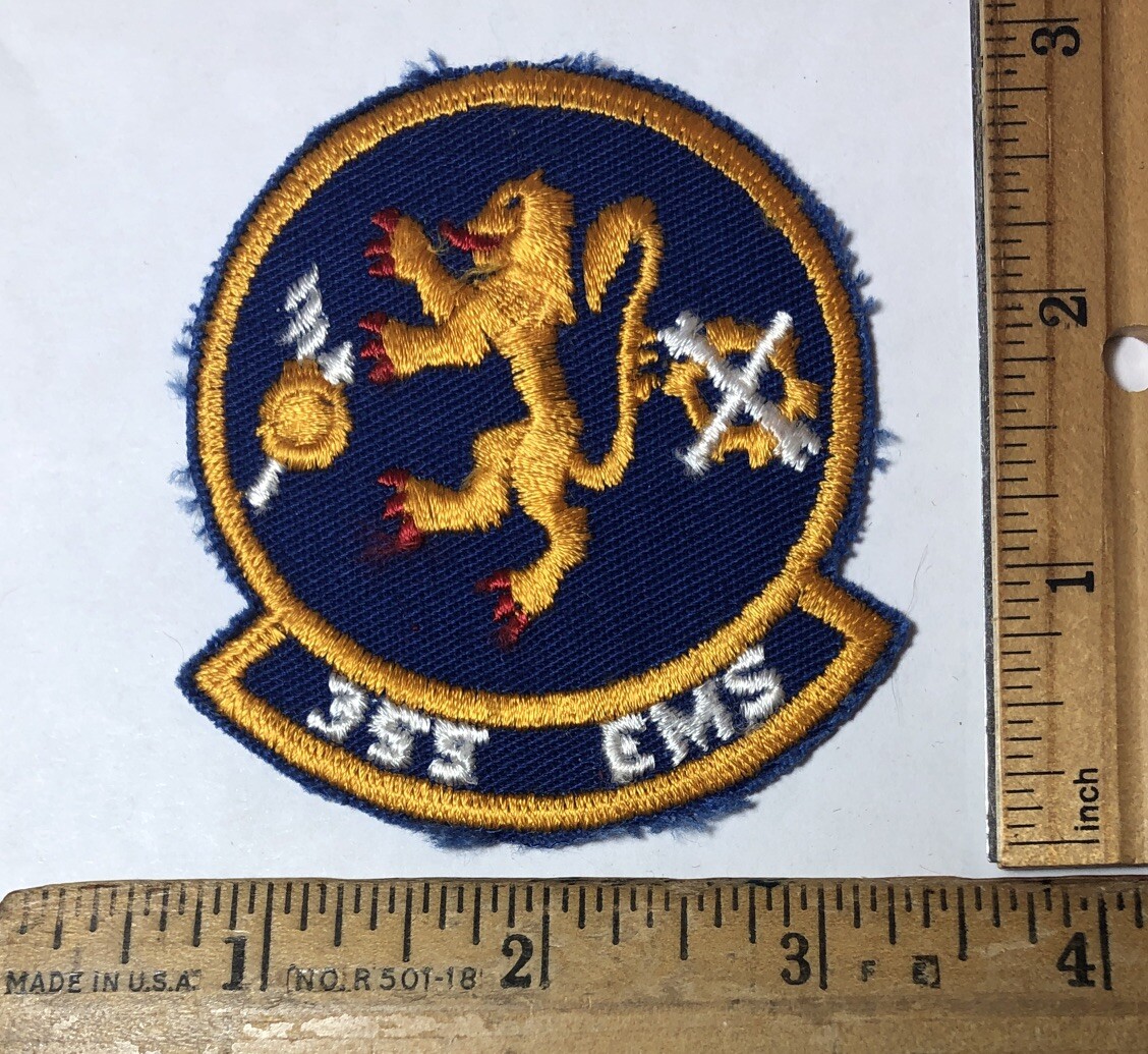 USAF 355th EMS Patch Equipment Maintenance Squadron US Air Force 355 Iron On