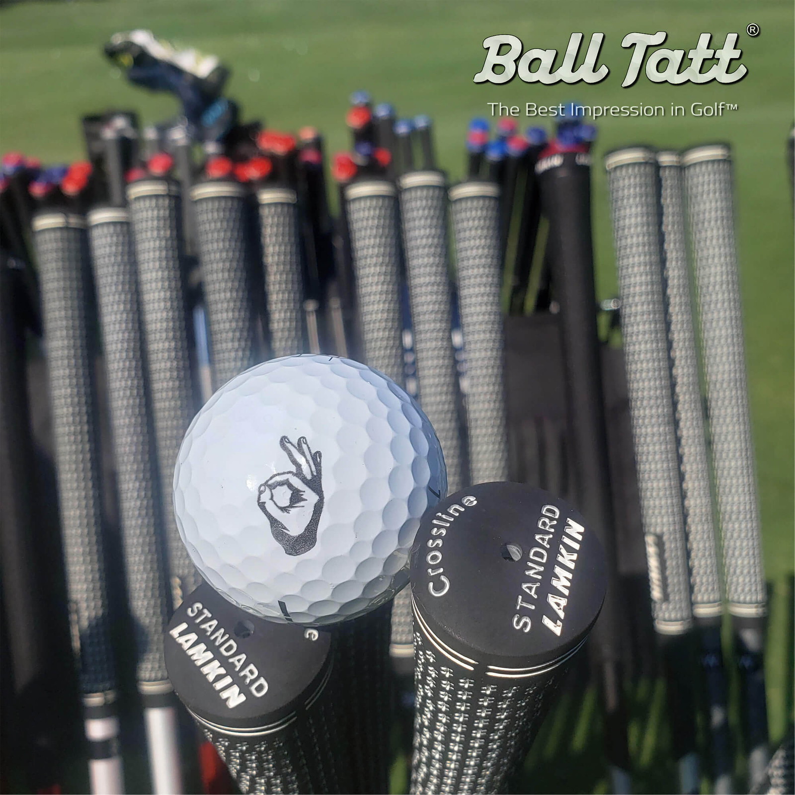 Ball Tatt - Okay Sign Golf Ball Stamp Marker Quick-Dry Self-Inking Stamper