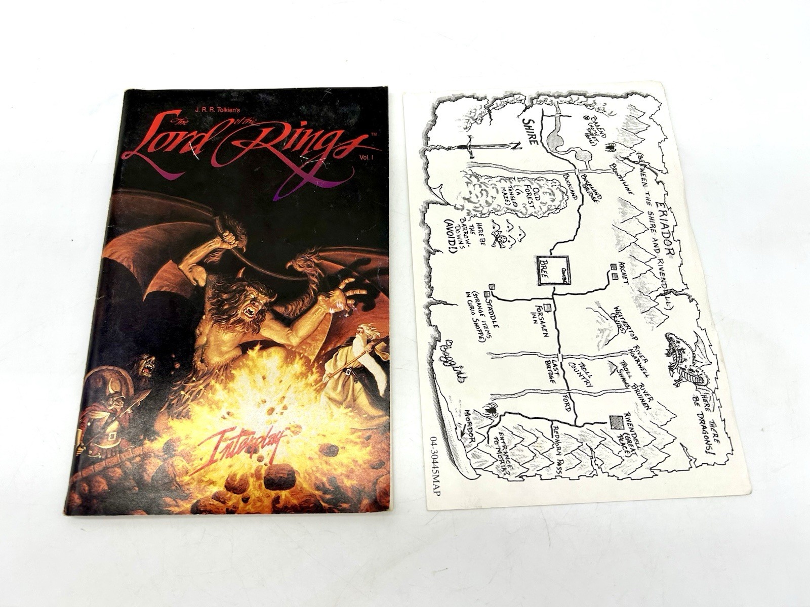 The Lord Of The Rings PC Manual & Map ONLY Interplay